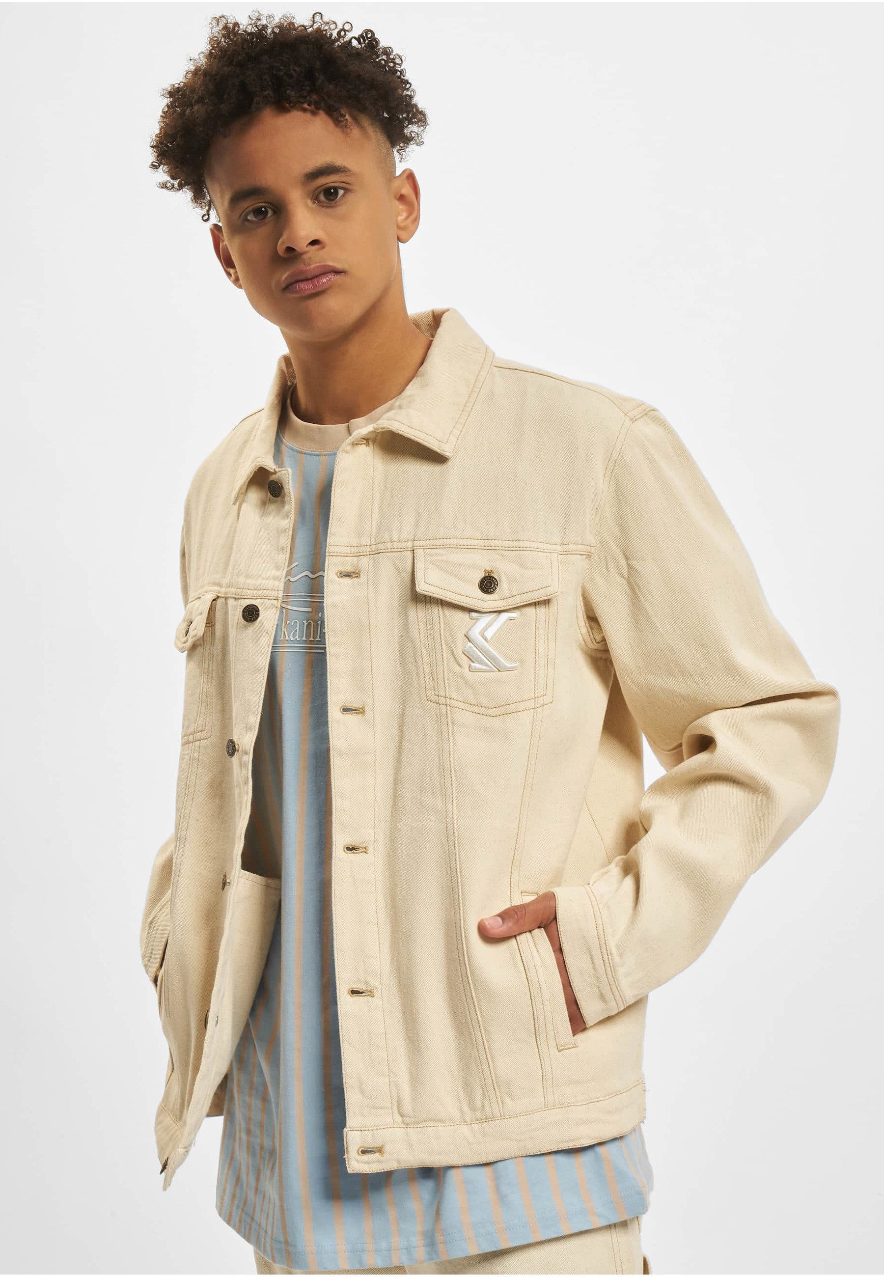 Karl Kani Jeansjacke Karl Kani Herren KU221-015-1 KK OG Ecru Jacket (1-St)