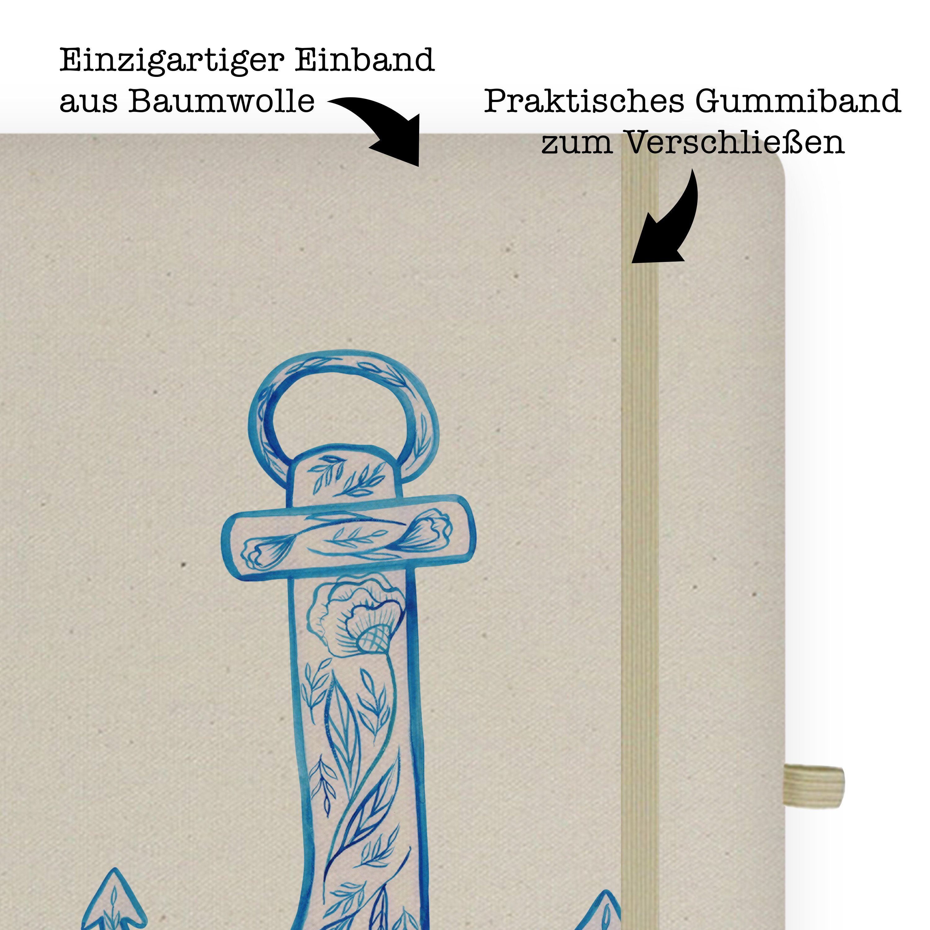 Adressbuch, - & Geschenk, Panda Gute Notizbuch Blau Mrs. - Mr. Laune Notizen, Anker Transparent