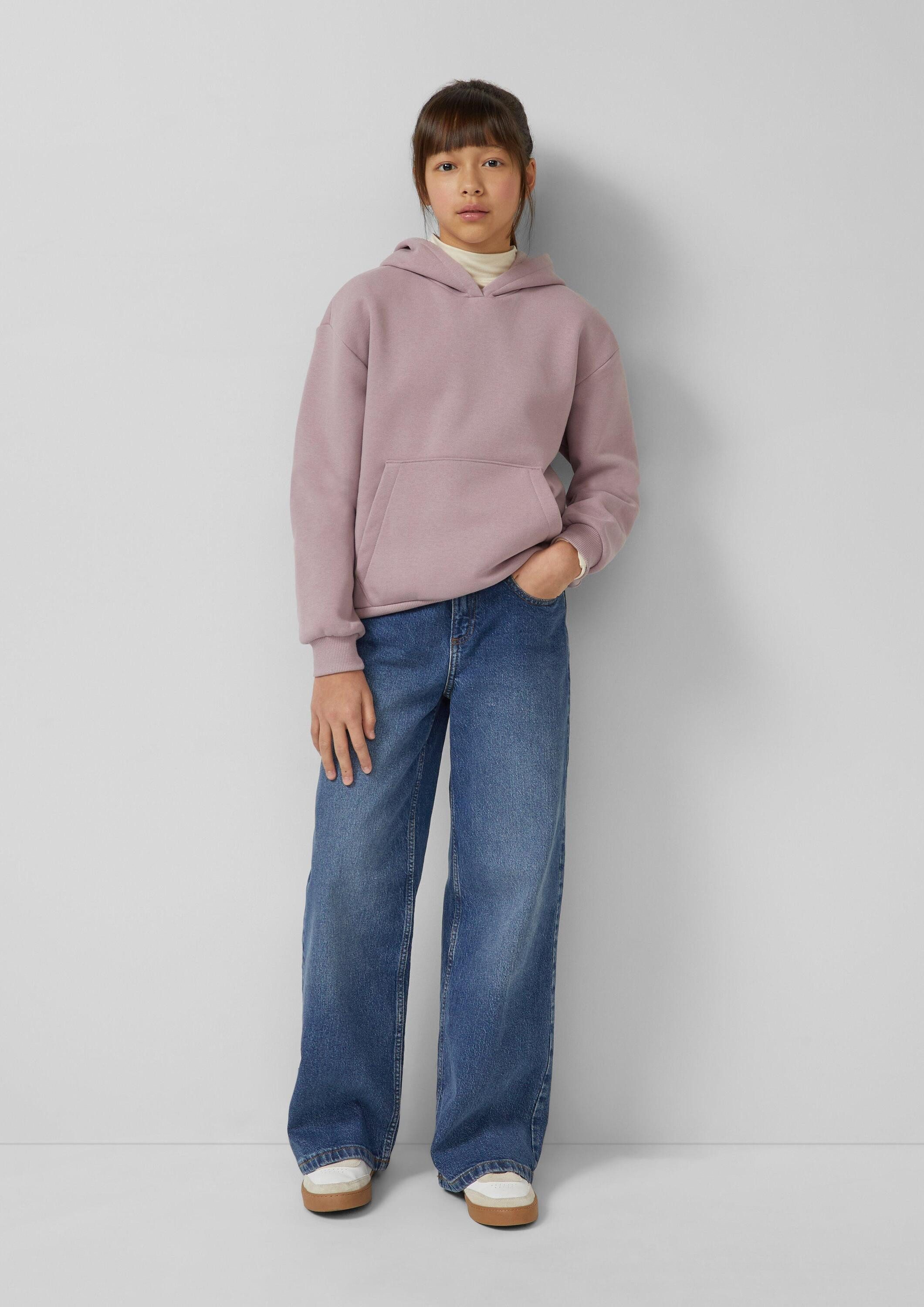 s.Oliver Sweatshirt Sweatshirt Kuscheliger Hoodie mit Rückenprint