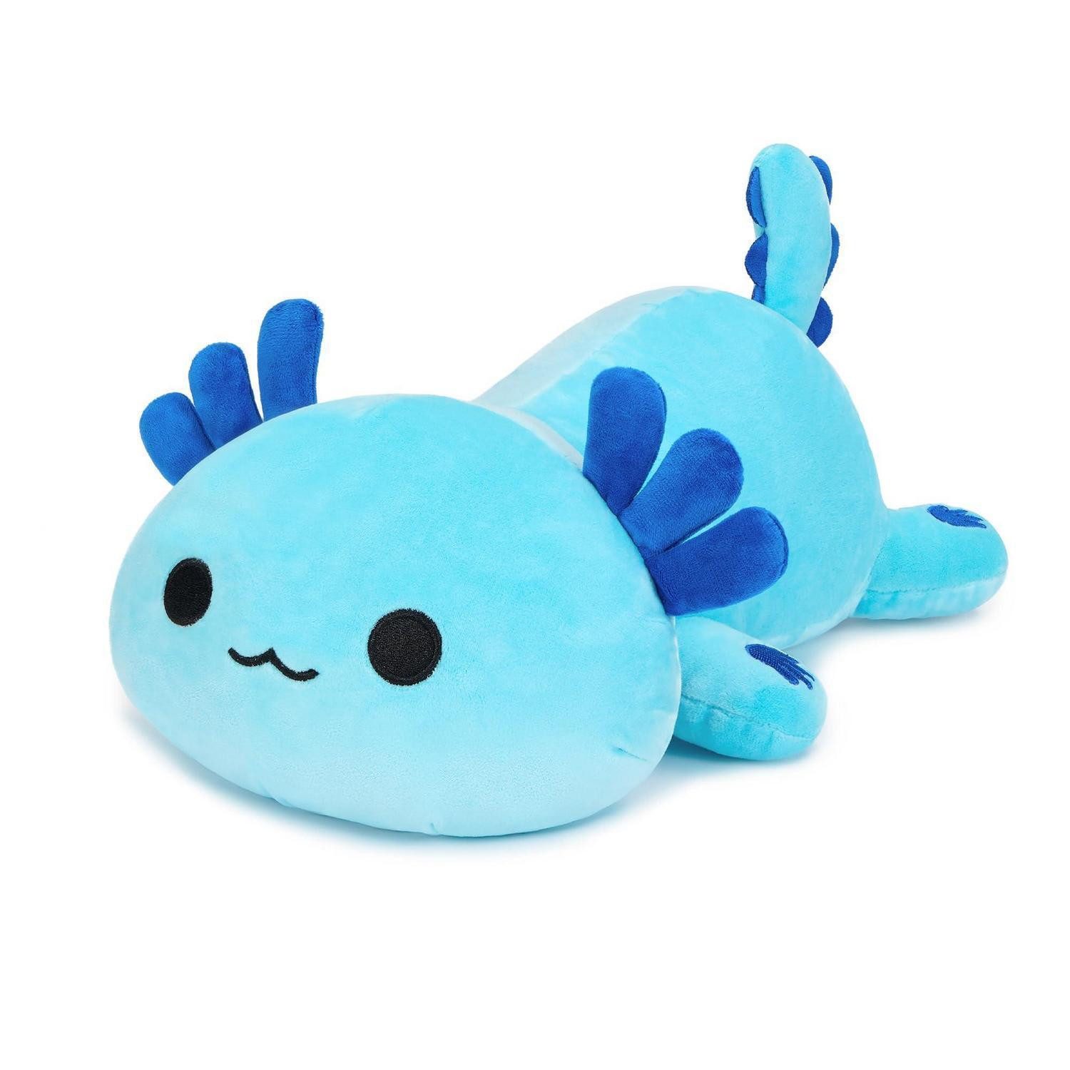 LuxusKollektion Kuscheltier Plüschtier Axolotl Kuscheltier Plüsch Kissen Geschenk Kinder Blau 33cm