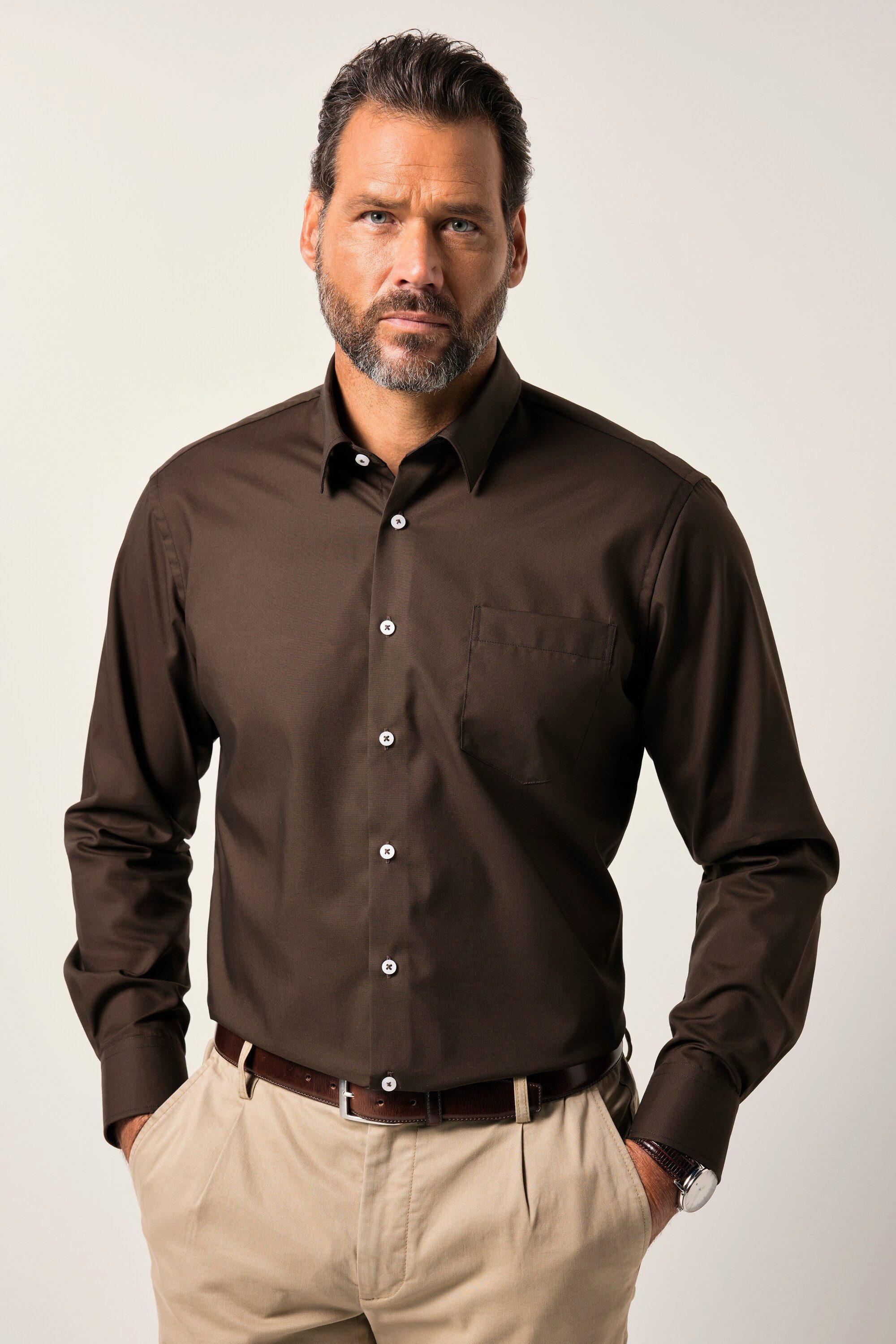 JP1880 Businesshemd JP1880 Hemd Business bügelfrei Kentkragen Langarm günstig online kaufen