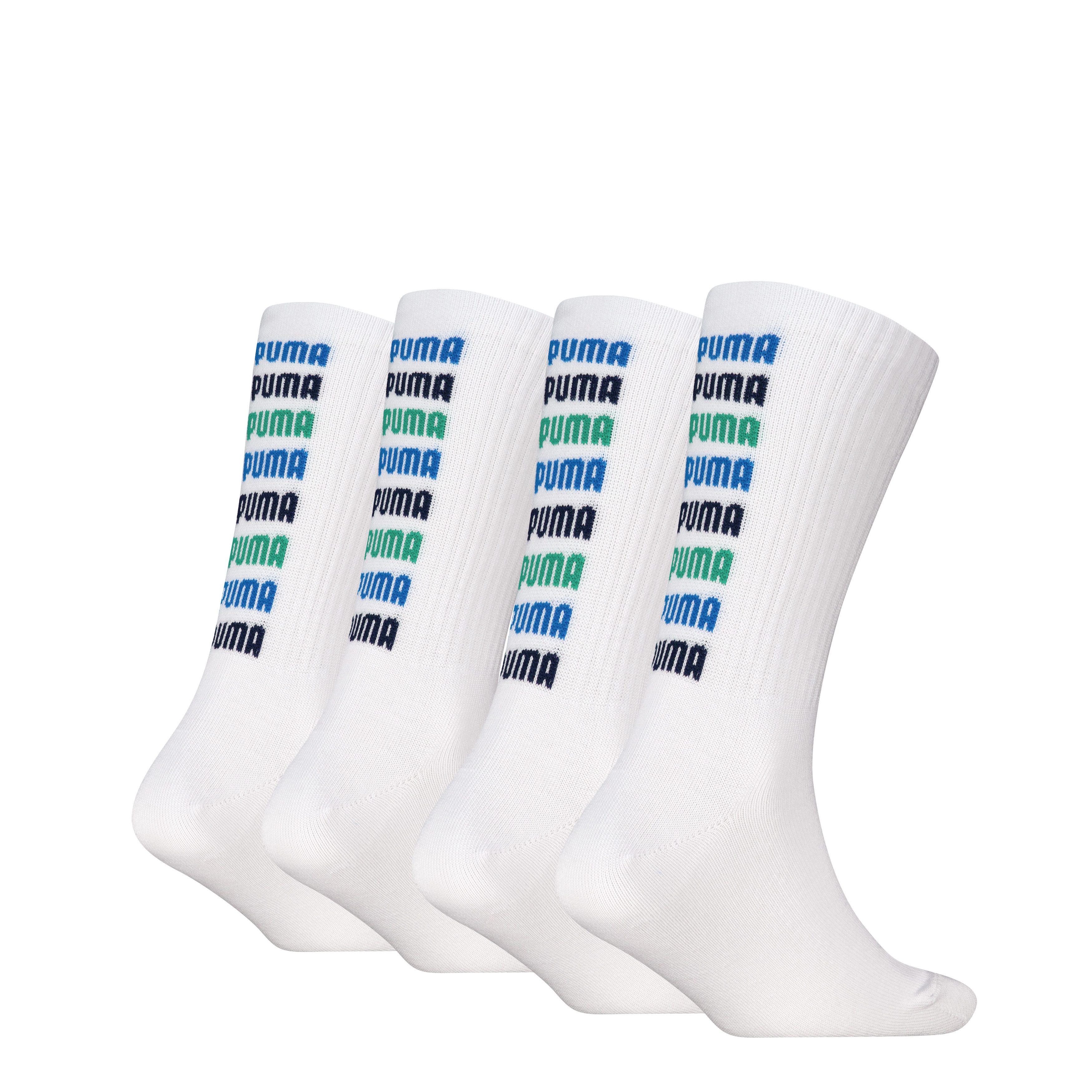 PUMA Socken PUMA KIDS LOGO BLOCK SOCK 4P ECOM (4 Paar)