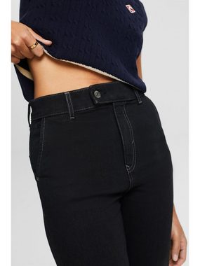 Esprit Tapered-fit-Jeans Schmal geschnittene Jeans mit hohem Bund