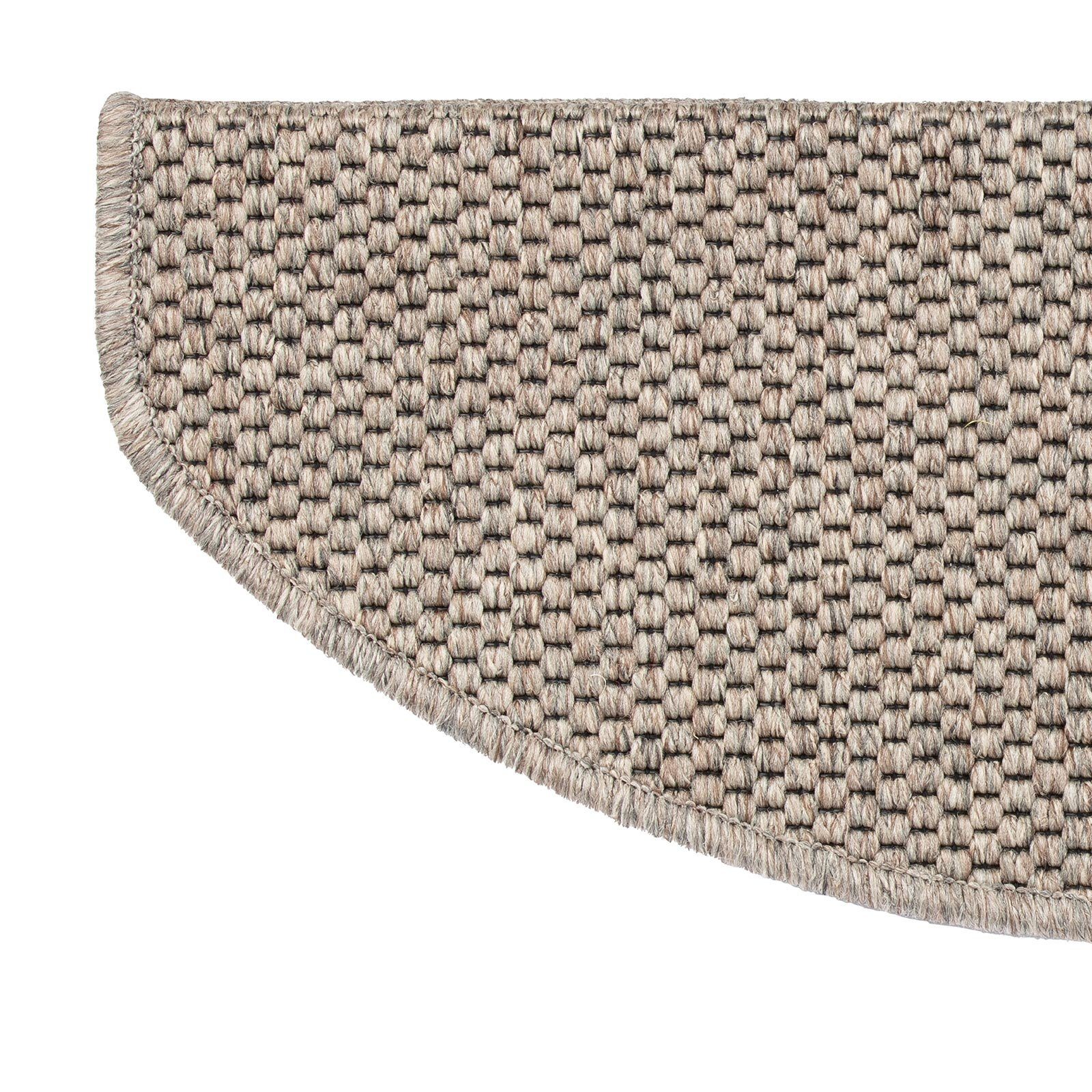 Floordirekt Stufenmatte Kalkutta, Erhältlich in 3 Farben & 3 Größen, Treppenschutz, Halbrund, Höhe: 5 mm
