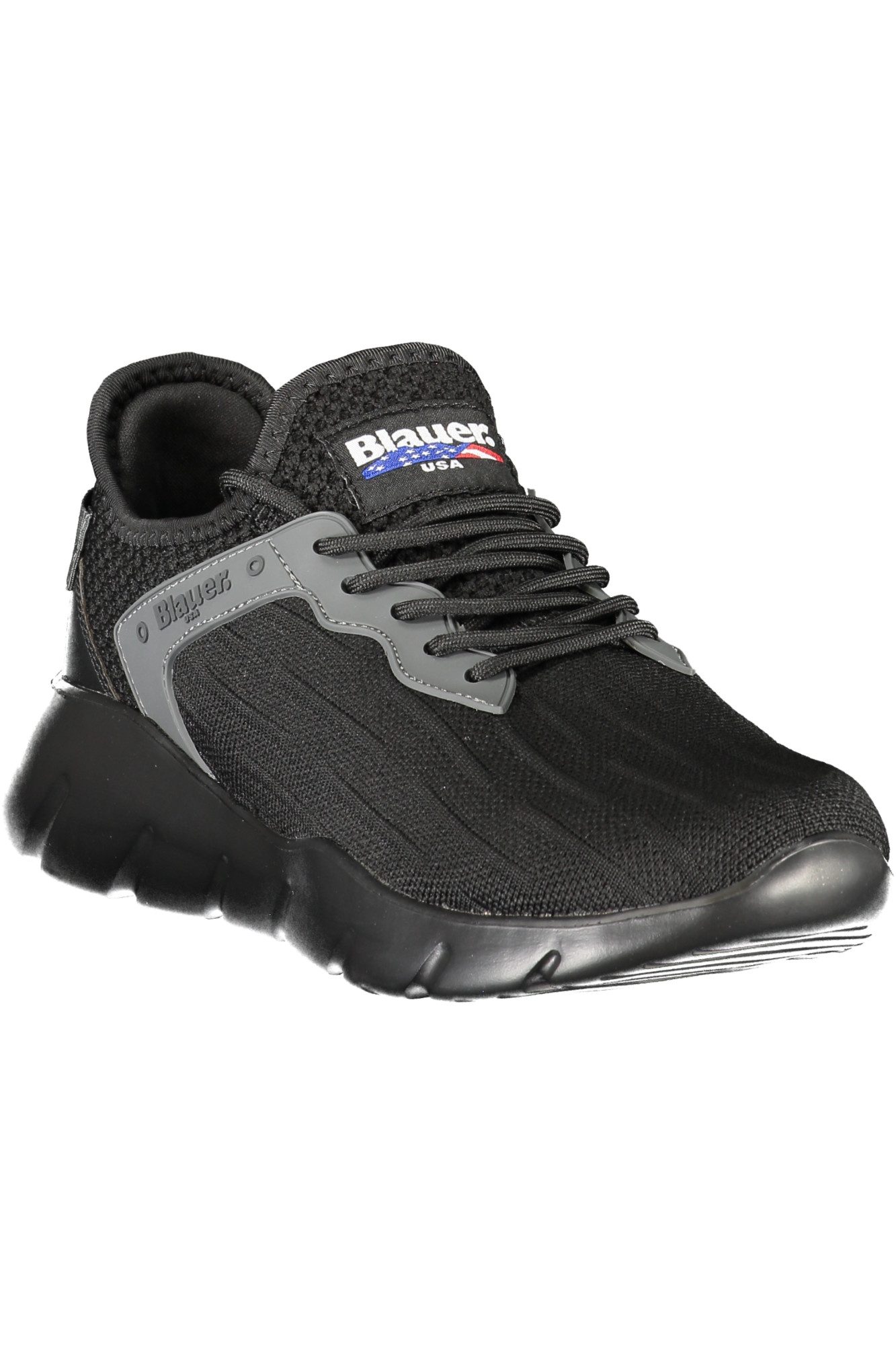 Blauer Sneaker Stilvoller Herrensportschuh in Schwarz mit