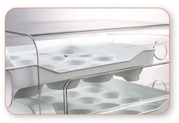 Coonoor Frischhaltedose Eier-Aufbewahrungsbox für den Kühlschrank( 32 Fächern) , Doppelschichtige Schubladen-Eieraufbewahrungsbox