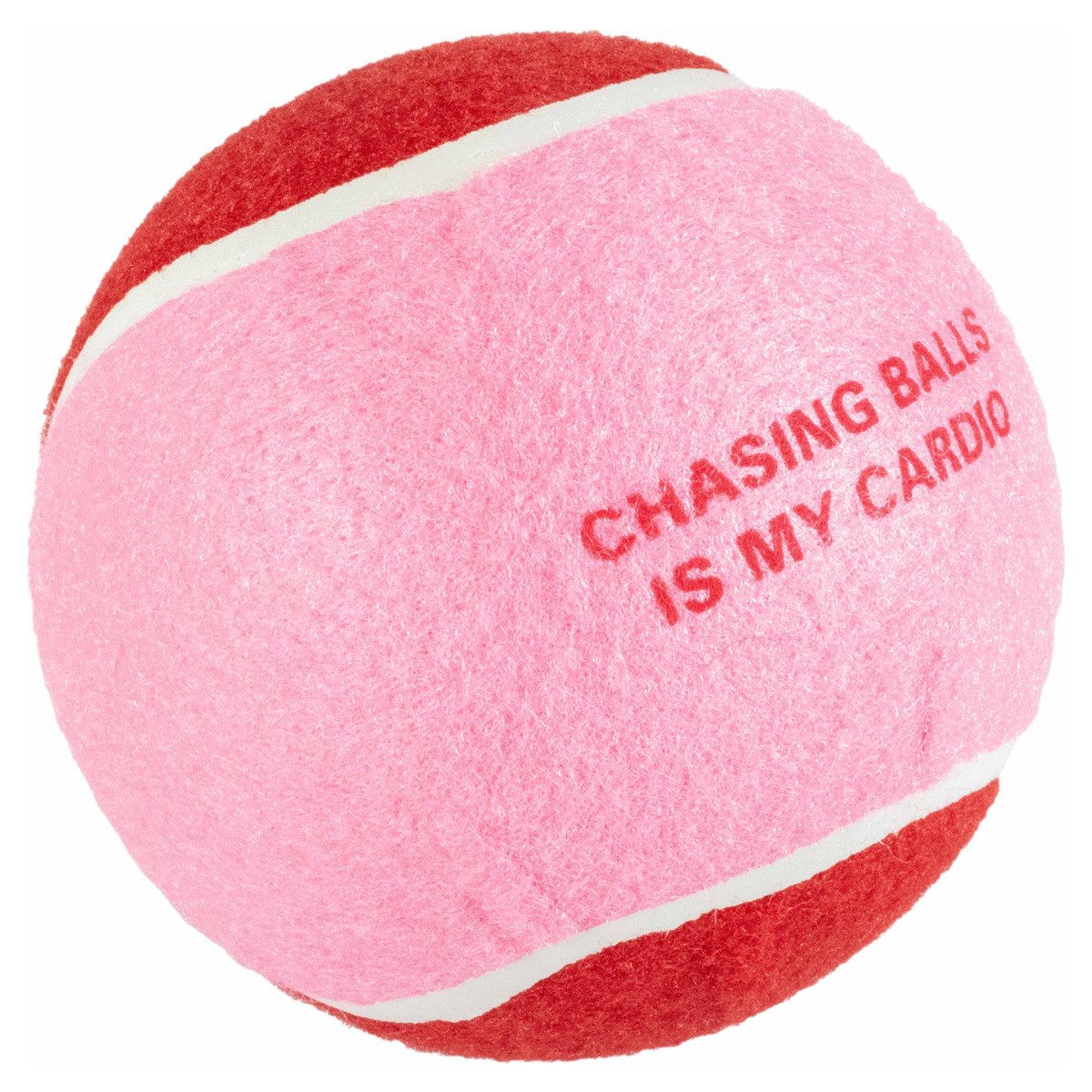 Tierball Hundespielzeug Tennisball Chase Me rot/rosa