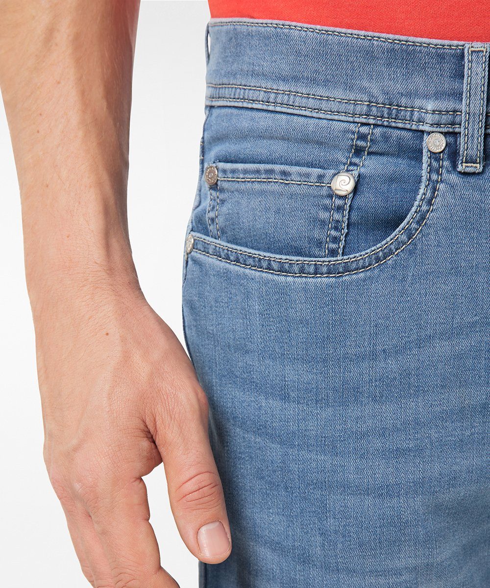 PIERRE LYON Konfektionsgröße/ - Pierre vintage soft Cardin CARDIN 7713.02 38915 5-Pocket-Jeans blue