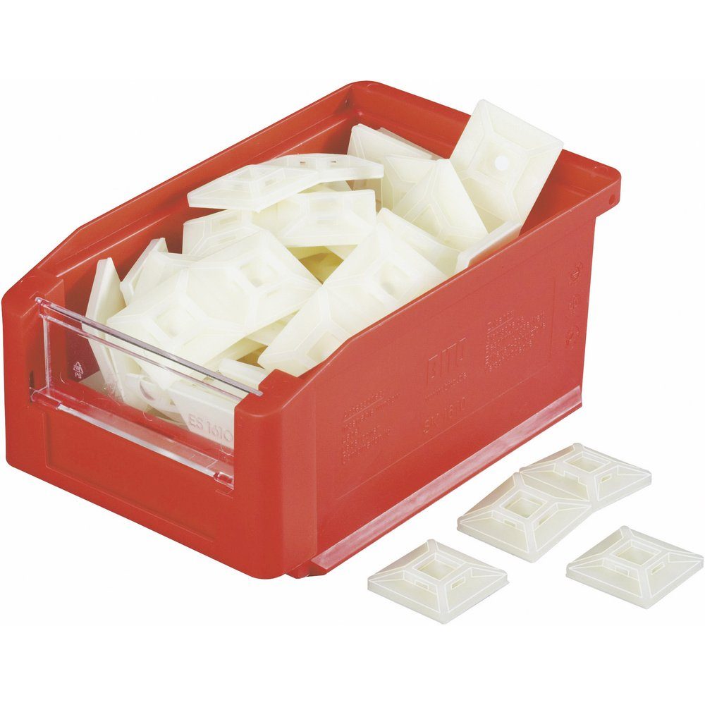 Kabelverbinder-Sortiment HellermannTyton MB4CA/S/-N66-NA-C1 Befestigungssockel selbstklebend, s