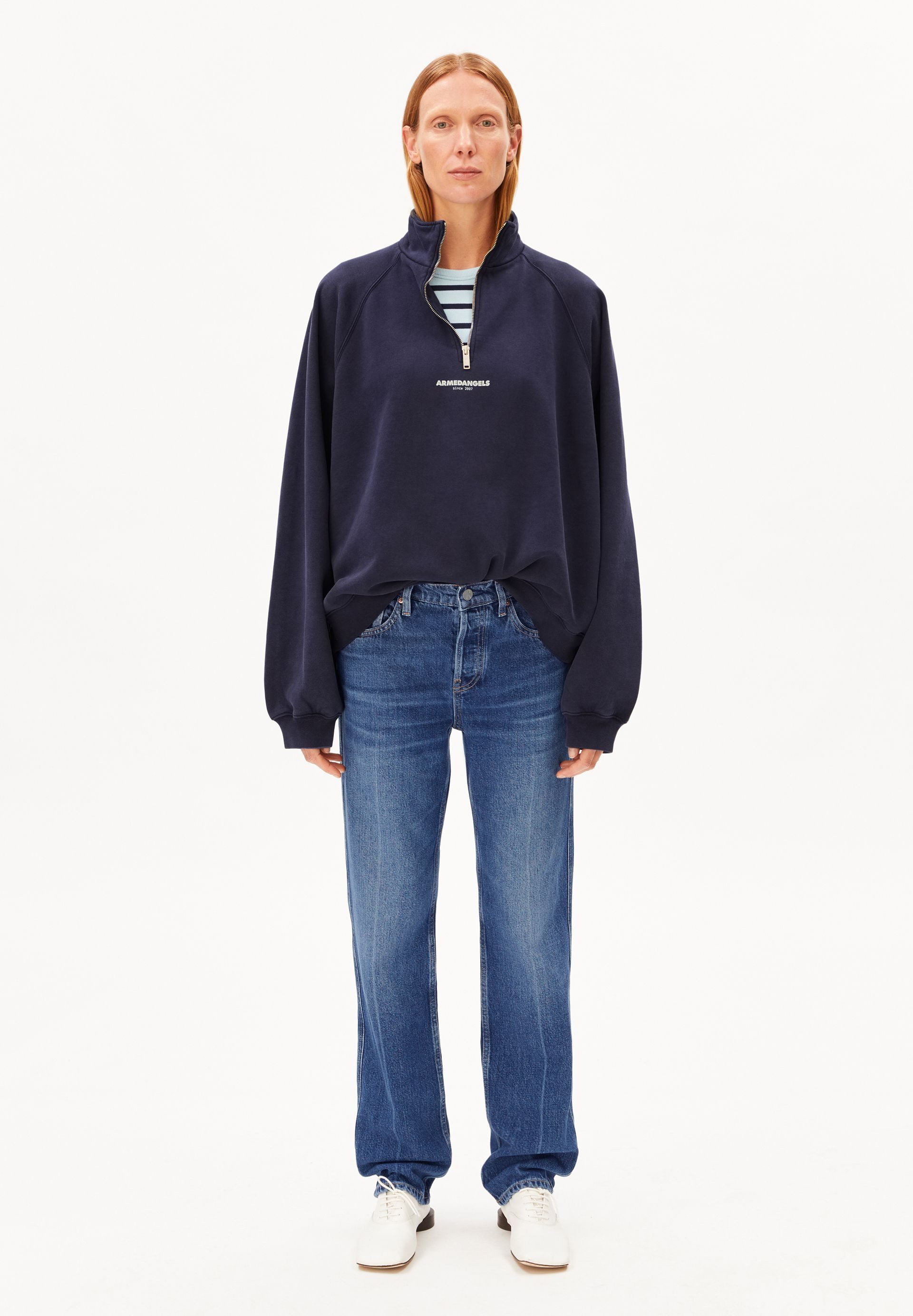 Armedangels Sweatshirt GMT DYE TROYER Sweatshirt aus Bio-Baumwolle Oversize günstig online kaufen