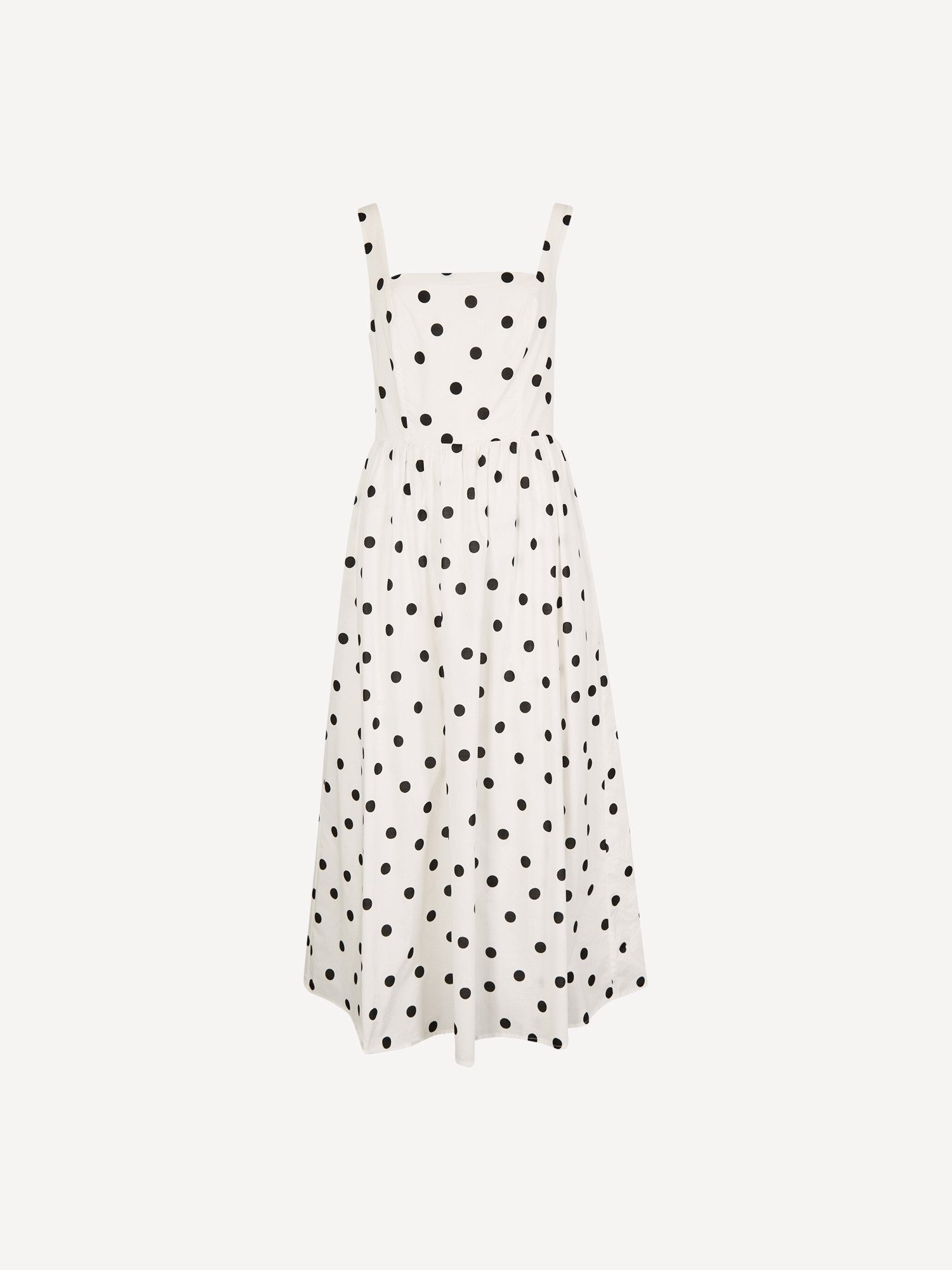 Druckkleid Midi-Kleid mit Polka-Dot