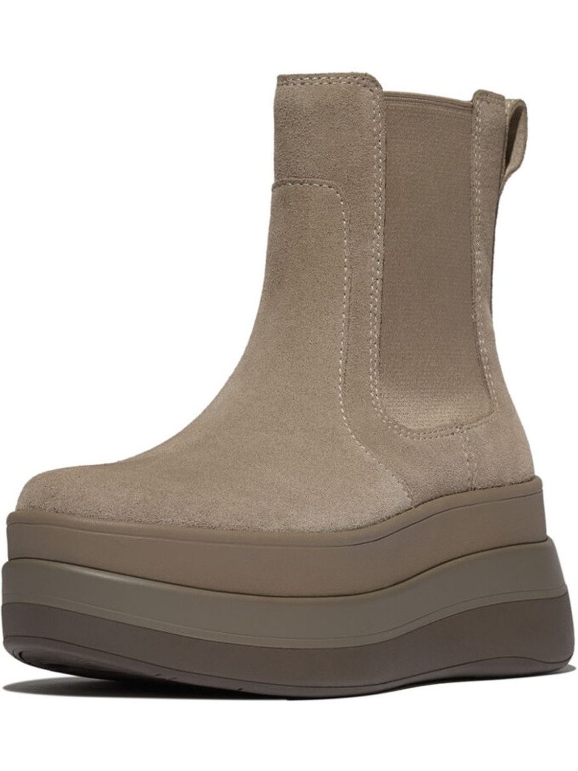 Fitflop F-Mode Stack Suede Chelsea Boots Stiefel