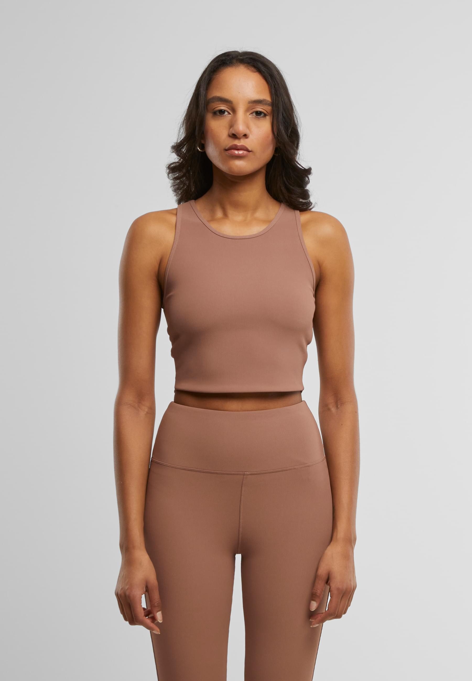 URBAN CLASSICS Muskelshirt Urban Classics Ladies Sports Top Rib Ladies Sports Top Rib (1-tlg)