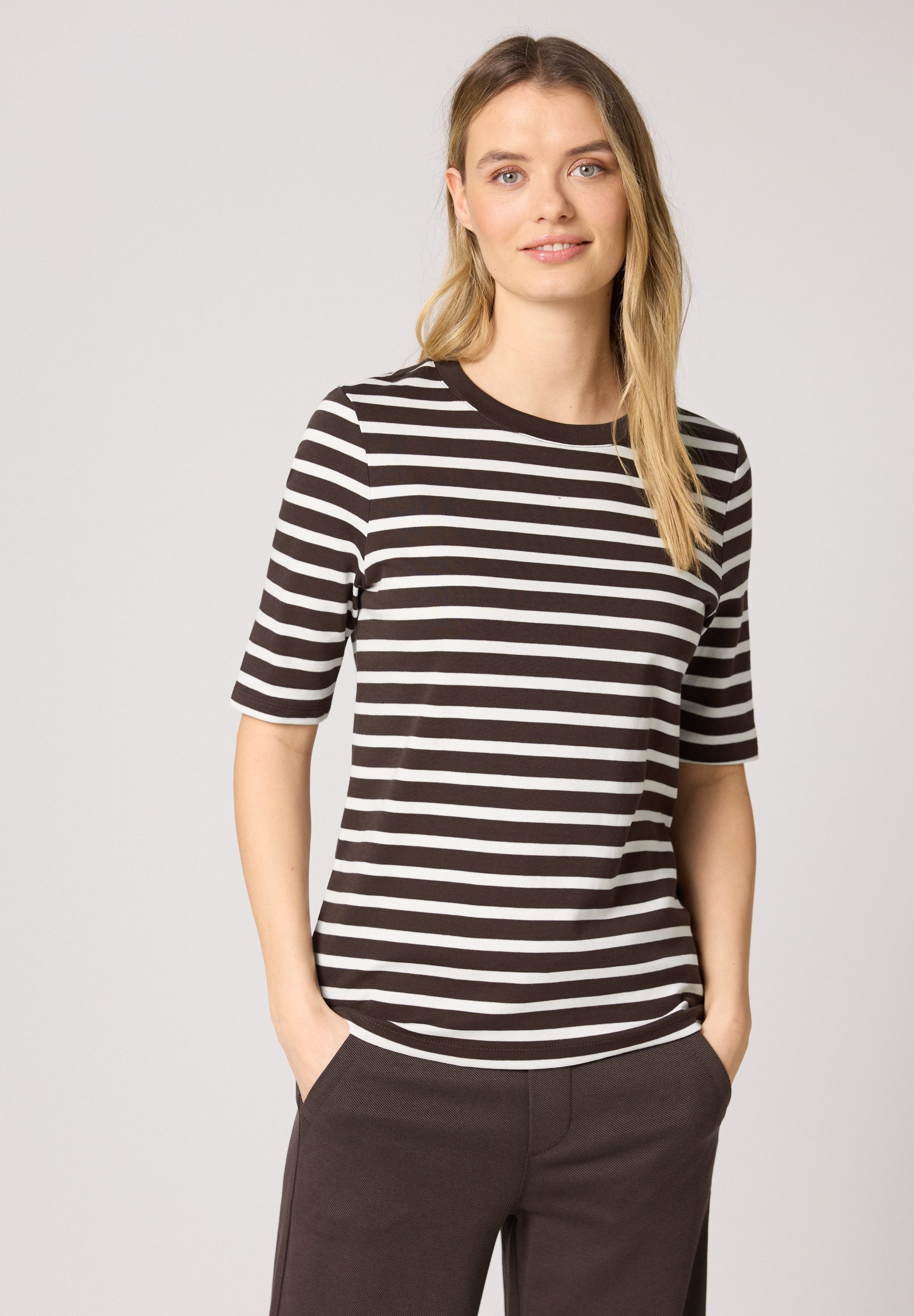 STREET ONE T-Shirt aus reiner Baumwolle