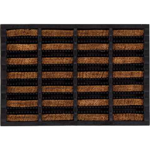 Fußmatte Robusta, Andiamo, rechteckig, Höhe: 30 mm, Schmutzfangmatte, mit Bürsten aus Kokos, In- und Outdoor geeignet