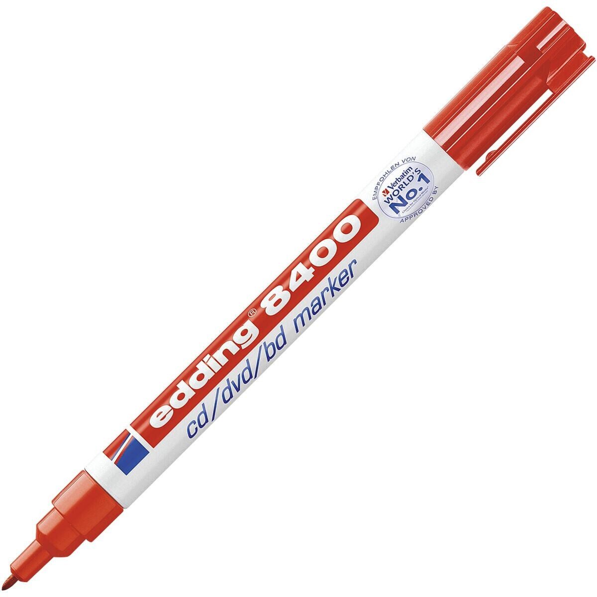 edding Permanentmarker 8400, (1-tlg), für CDs/DVDs/BDs