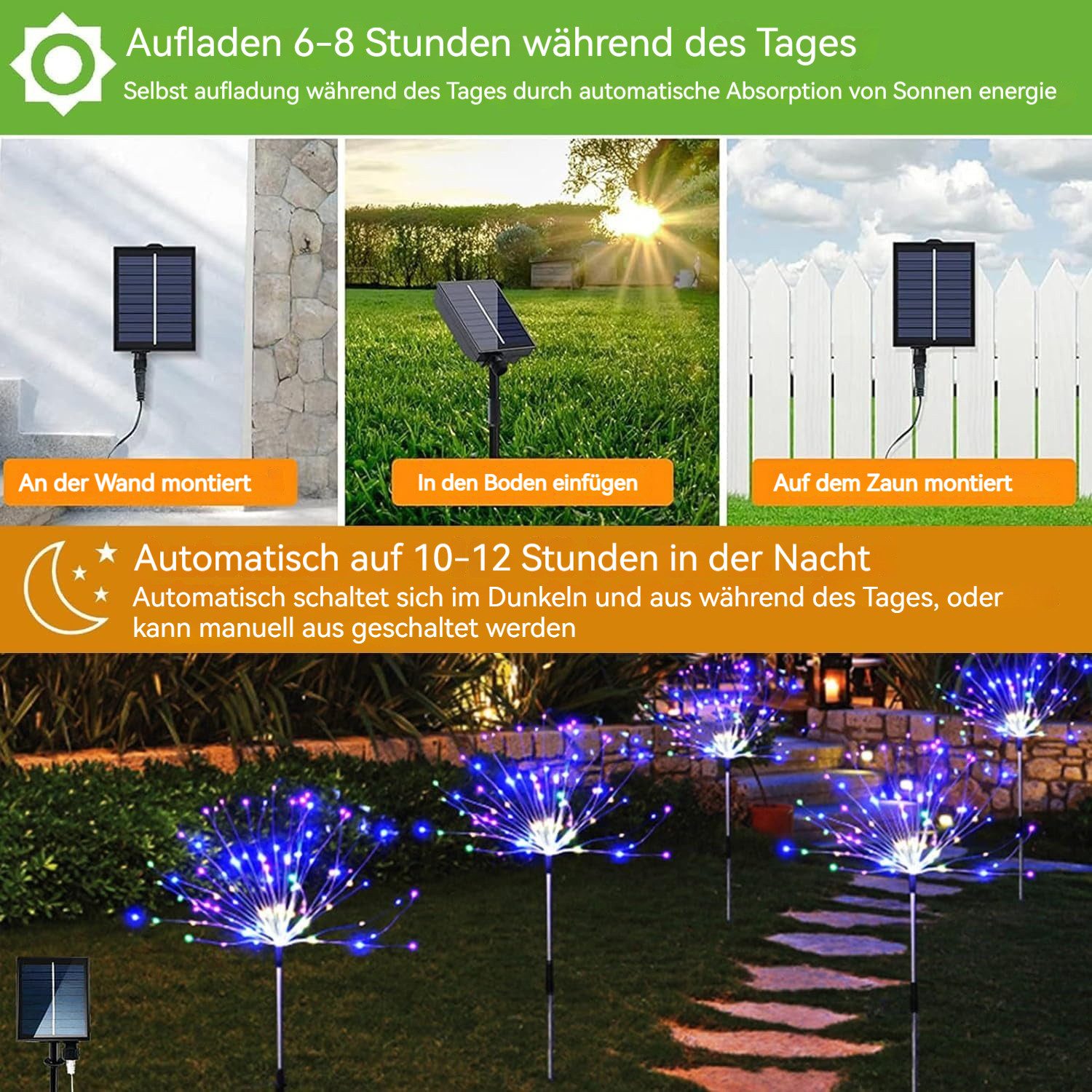 BlingBin LED Solarleuchte Gartendeko für Draußen günstig online kaufen