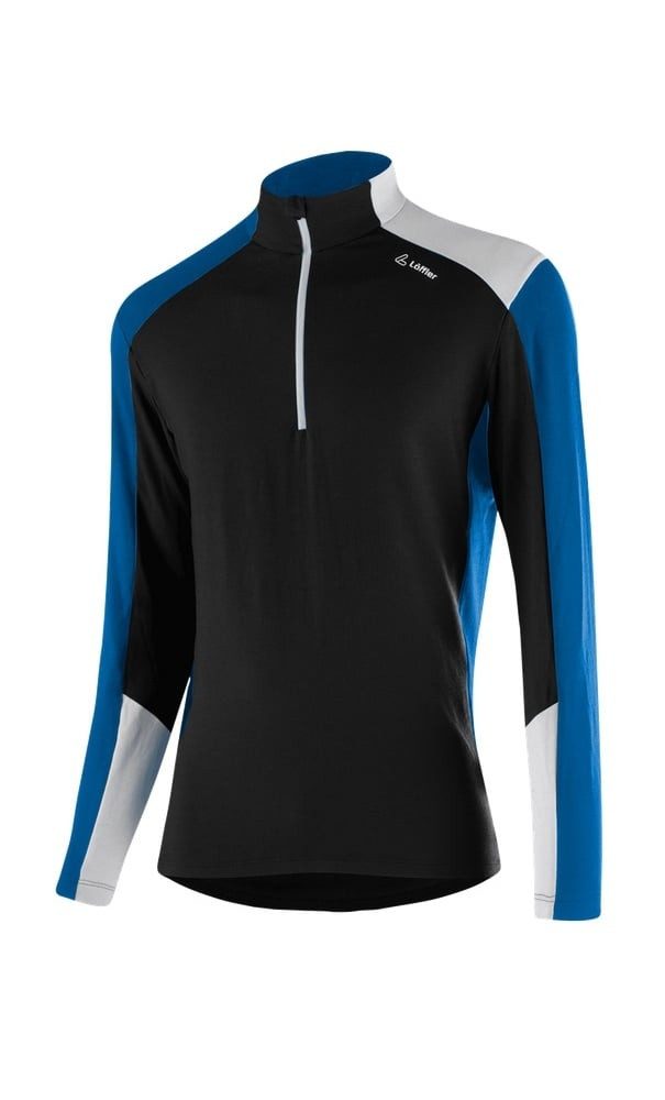 Langarmshirt Harley Transtex Midlayer (Half-Zip, schnelltrocknend) schwarz/blau