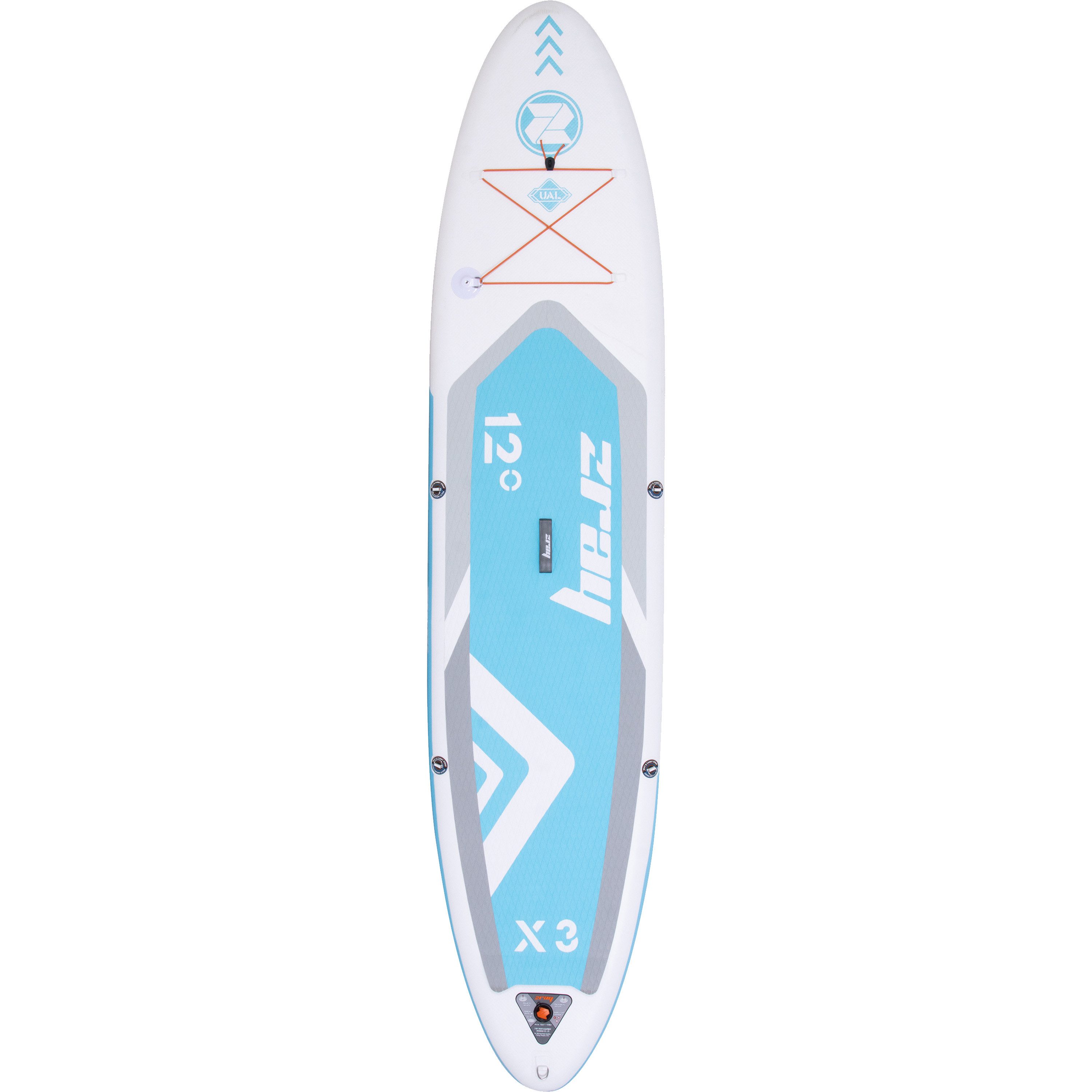 zray Inflatable SUP-Board X3 Stand Up Paddle Board 365x81x15 cm Komplettset blau, All Around Advanced, (Starkes Allround-SUP für Familien und Fortgeschrittene,  – Bild 4 von 5