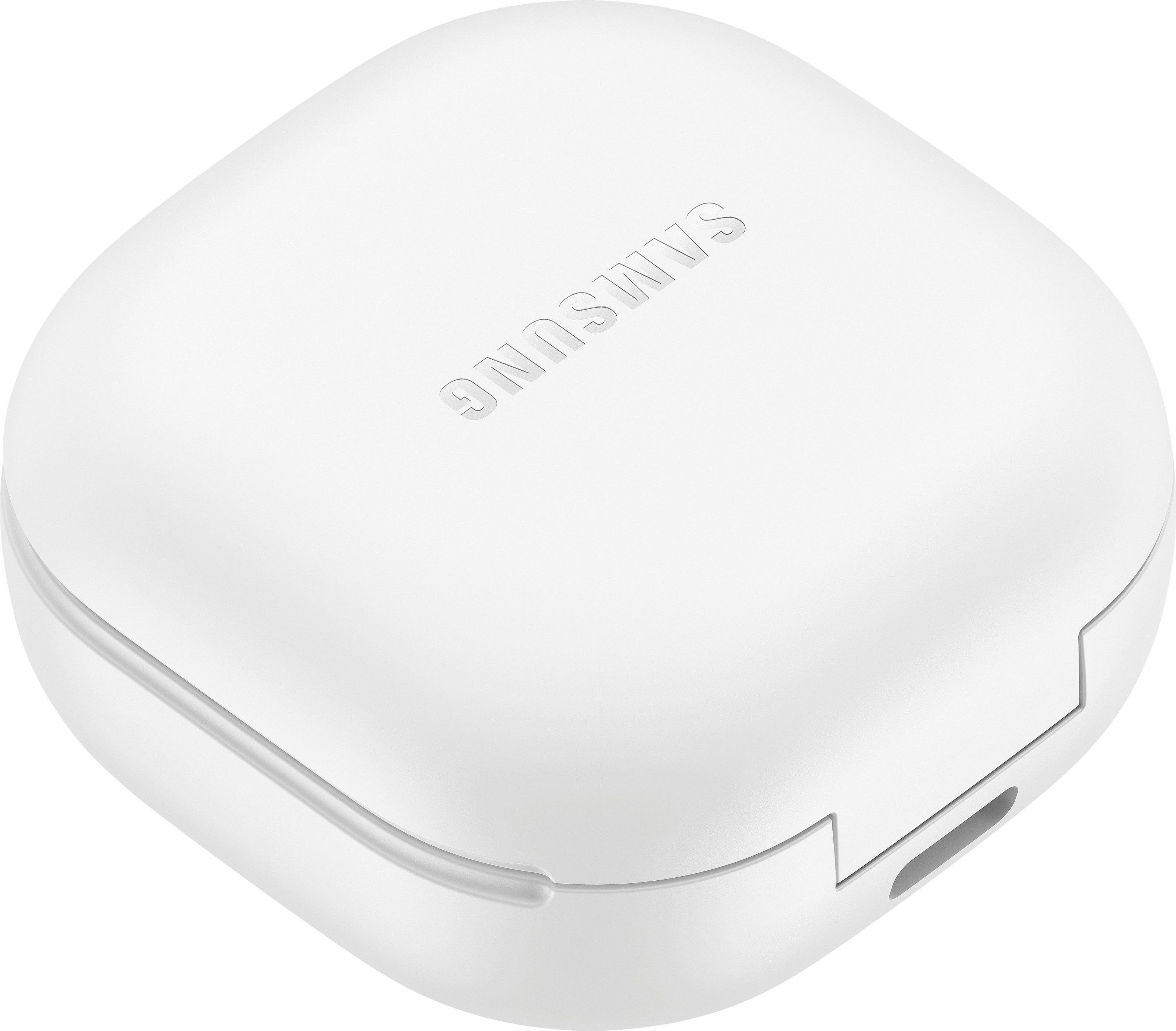 Samsung Galaxy (Active wireless Freisprechfunktion, Buds2 Bluetooth, weiß (ANC), HFP) Bluetooth, Sprachsteuerung, A2DP Cancelling AVRCP In-Ear-Kopfhörer Noise Bixby, Pro