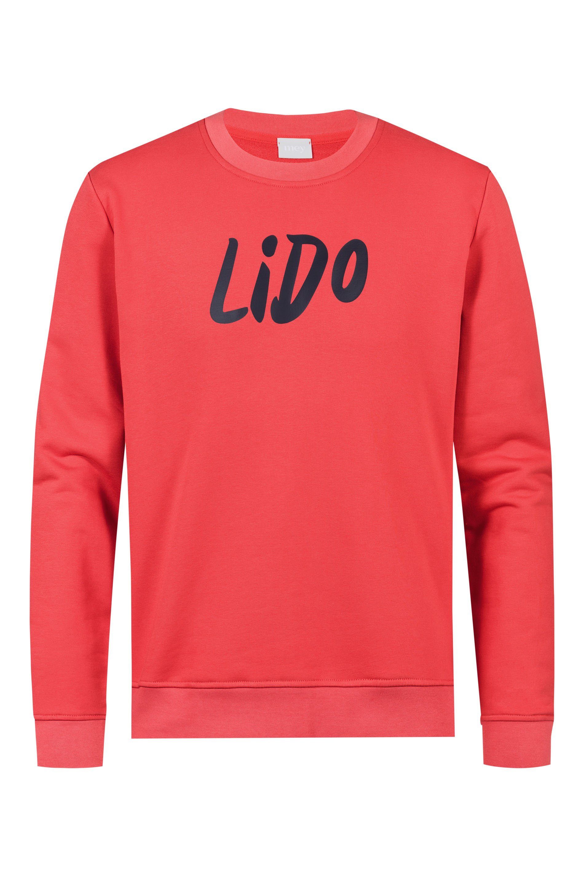 Mey Sweatshirt Mey male Sweatshirt Serie Lido Uni mit Frontprint (1-tlg)