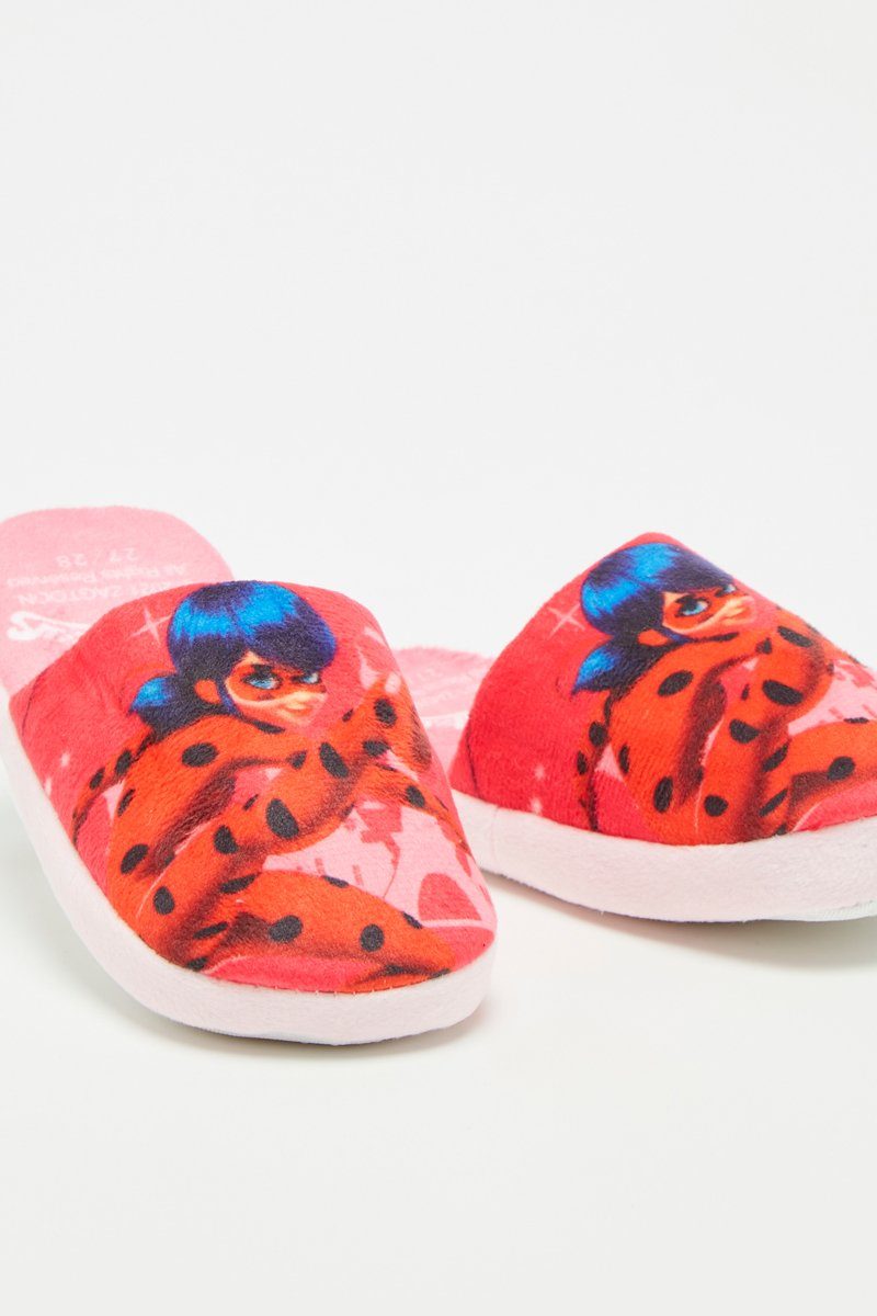 Miraculous - Miraculous Slipper Pantoffel Mädchen Gr. Kinder 34 bis Ladybug Rosa Hausschuhe 27 Ladybug