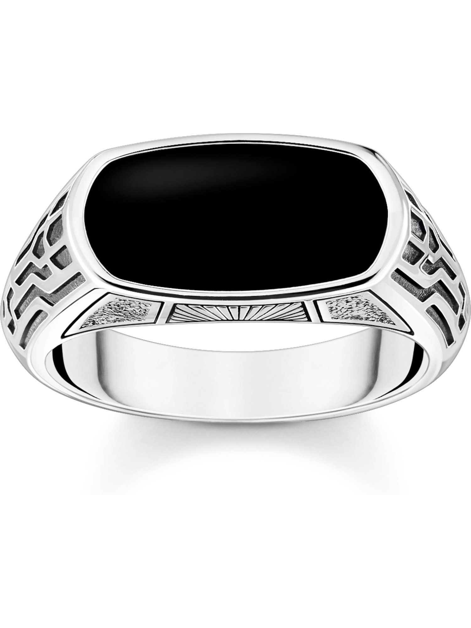 Silber SABO Onyx Fingerring 925er THOMAS Thomas Unisex-Damenring Sabo Onyx,