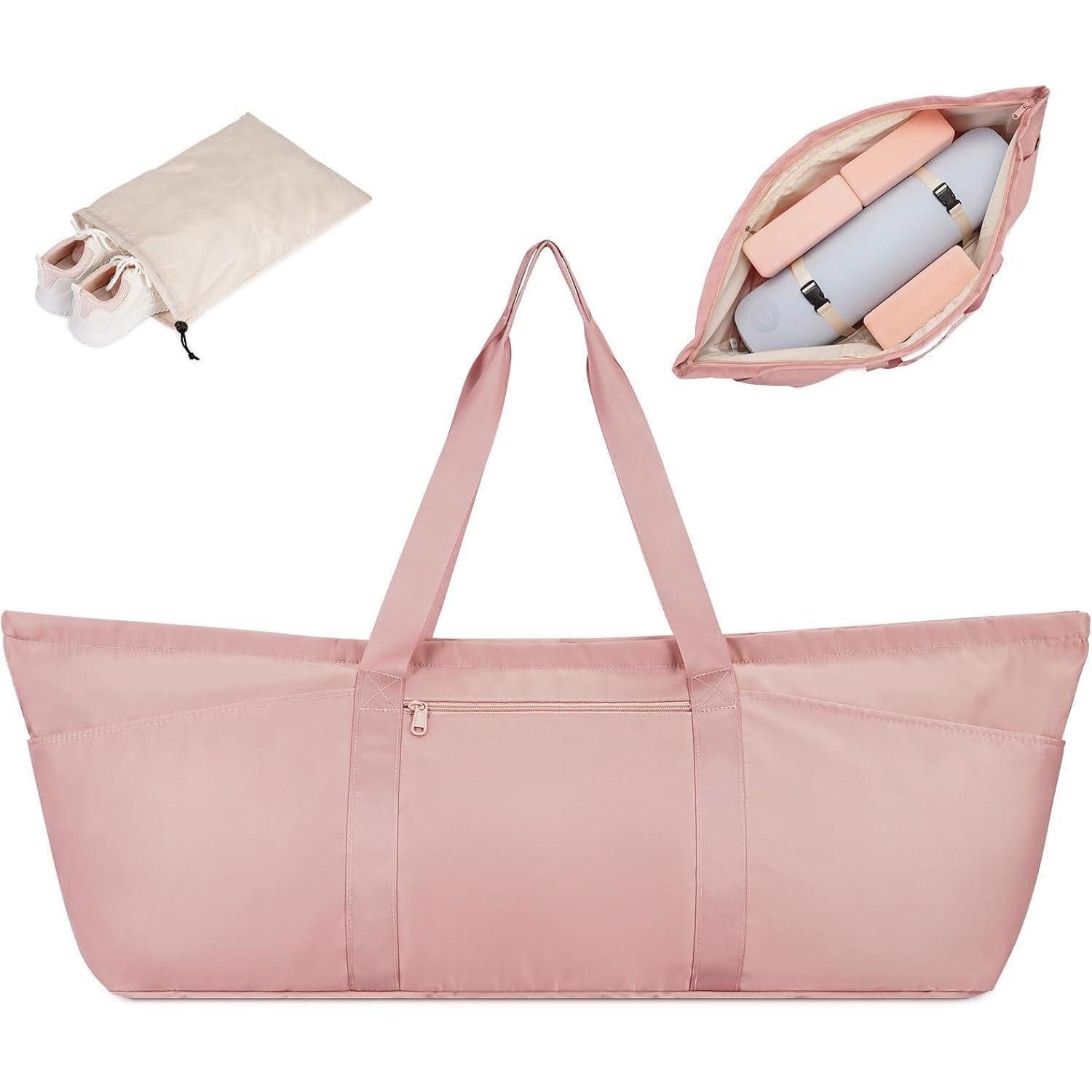 LuxusKollektion Sporttasche Große Sporttasche Damen Yoga Reisetasche mit Schuhfach Nassfach Pink