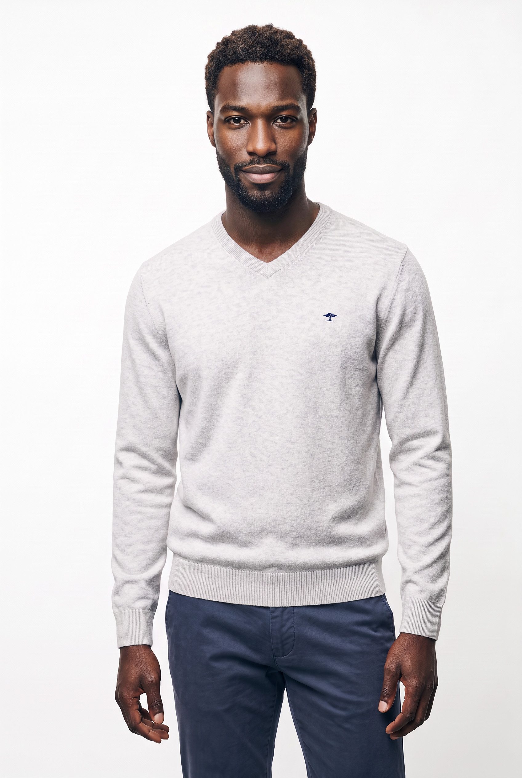 FYNCH-HATTON Strickpullover mit V-Ausschnitt