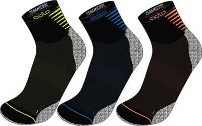 Odlo Socken Socks Quarter Ceramicool Quarter 3-Pack