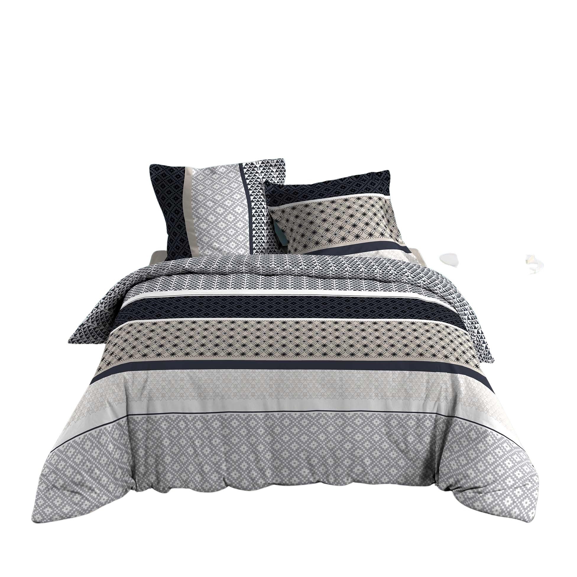 dynamic24 Bettwäsche, Jersey, 3 teilig, Baumwolle günstig online kaufen