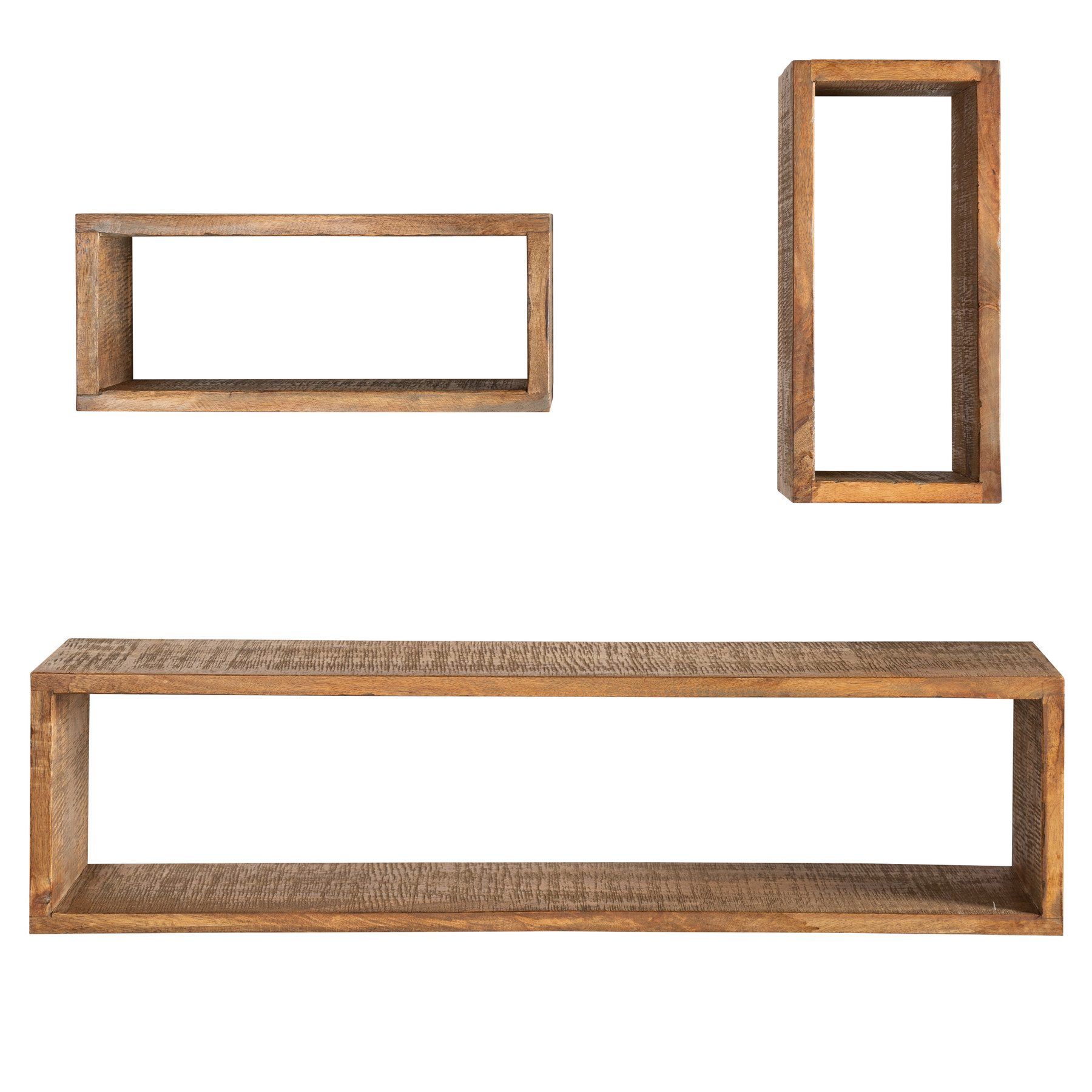 riess-ambiente Wandregal HEMINGWAY 94cm braun, aus Massivholz günstig online kaufen