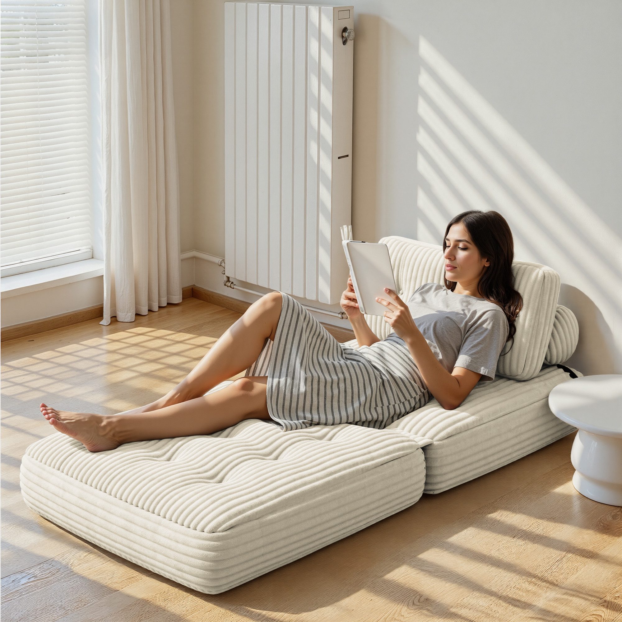 Bealife 1,5-Sitzer Klappbares Sofa, Relaxsessel Indoor-Lazy