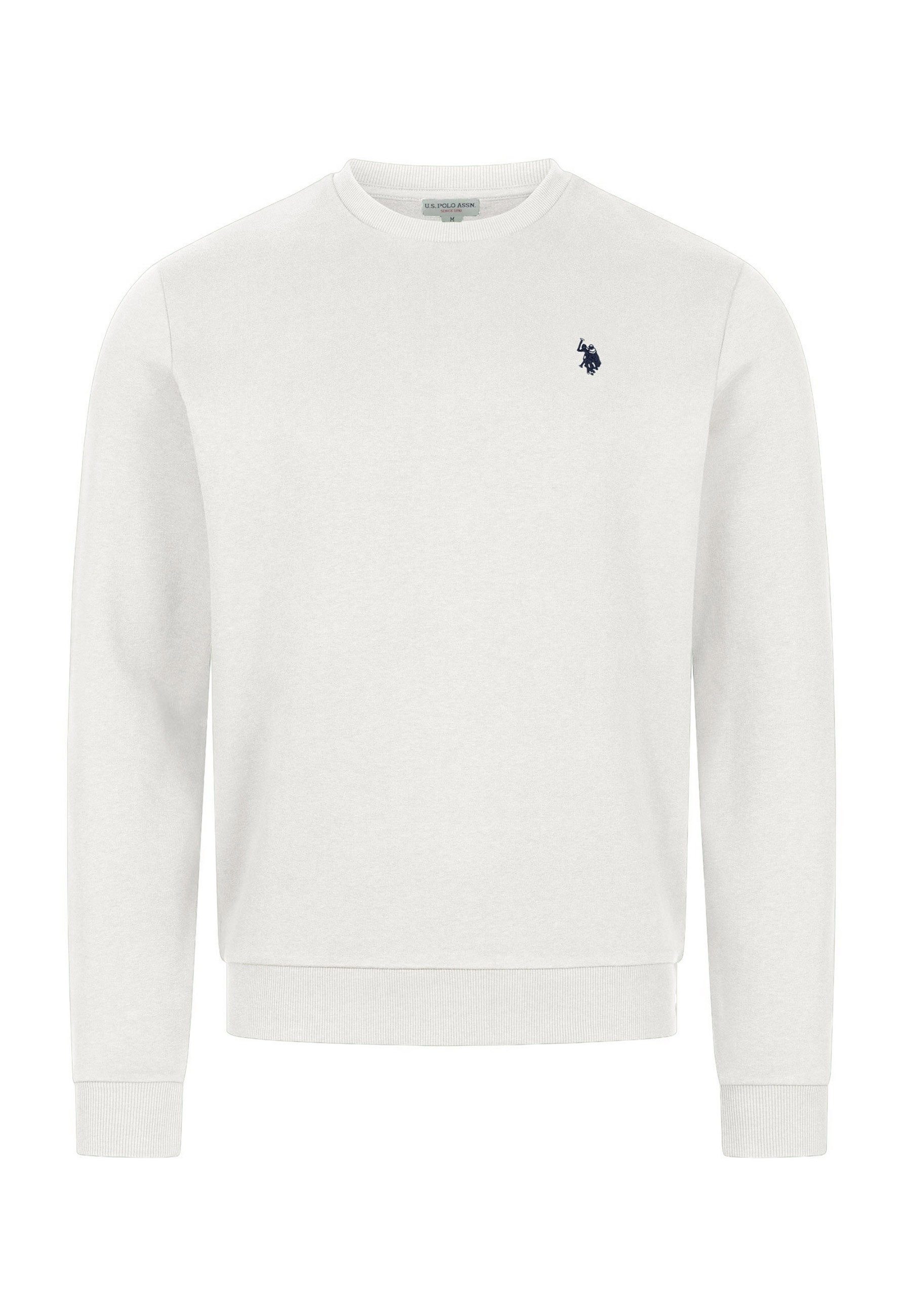 U.S. Polo Assn. Rundhalspullover USJaxxon – Herren Sweatshirt mit Rundhalsausschnitt Weiche Baumwollmischung, formstabil und mit Logo-Stickerei