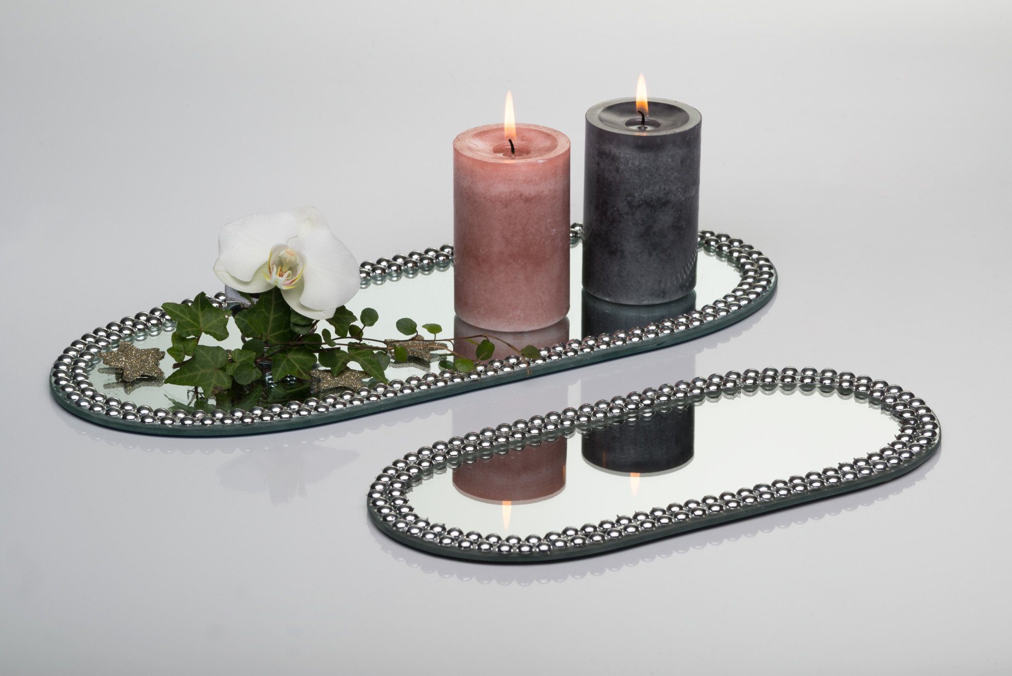 Sandra Rich Kerzentablett GLORY - mirror plate - oval günstig online kaufen