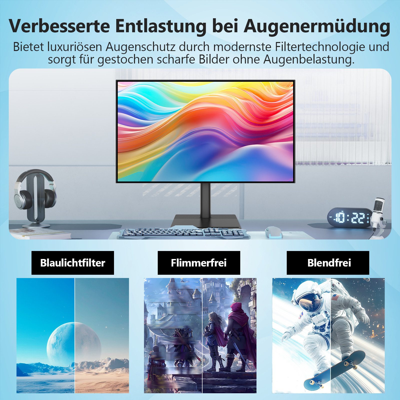 Z-EDGE 27‑Zoll 4K‑IPS‑Monitor mit 60 Hz & FreeSync‑Unterstützung Gaming-Monitor (68,58 cm/27 ", 3840 × 2160 px, 4K UHD, 14 ms Reaktionszeit, 60 Hz, IPS, Gaming‑ und Büromonitor mit HDR‑Funktion & VESA‑Kompatibilität)