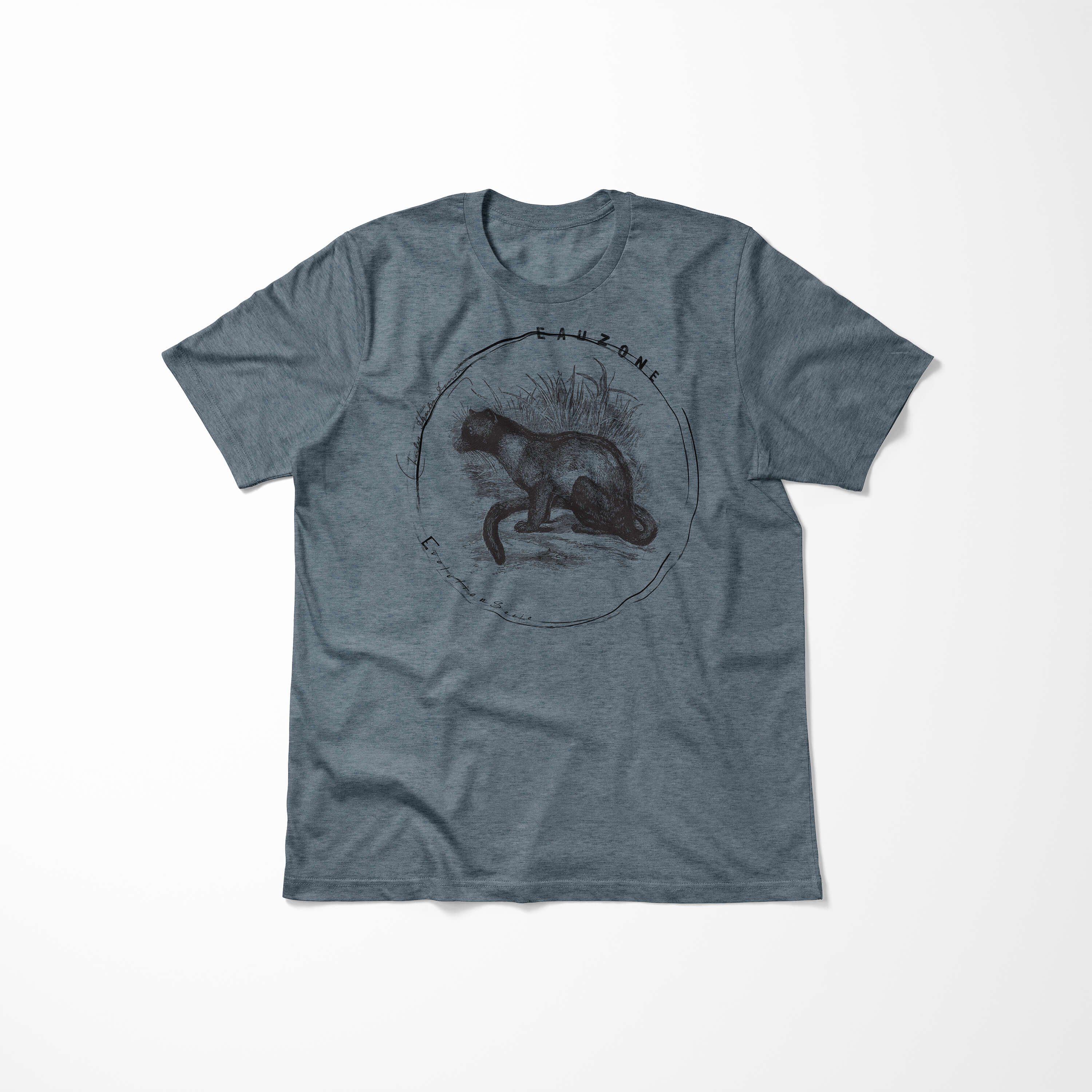 Art Herren Arctogale T-Shirt Evolution Indigo T-Shirt Sinus