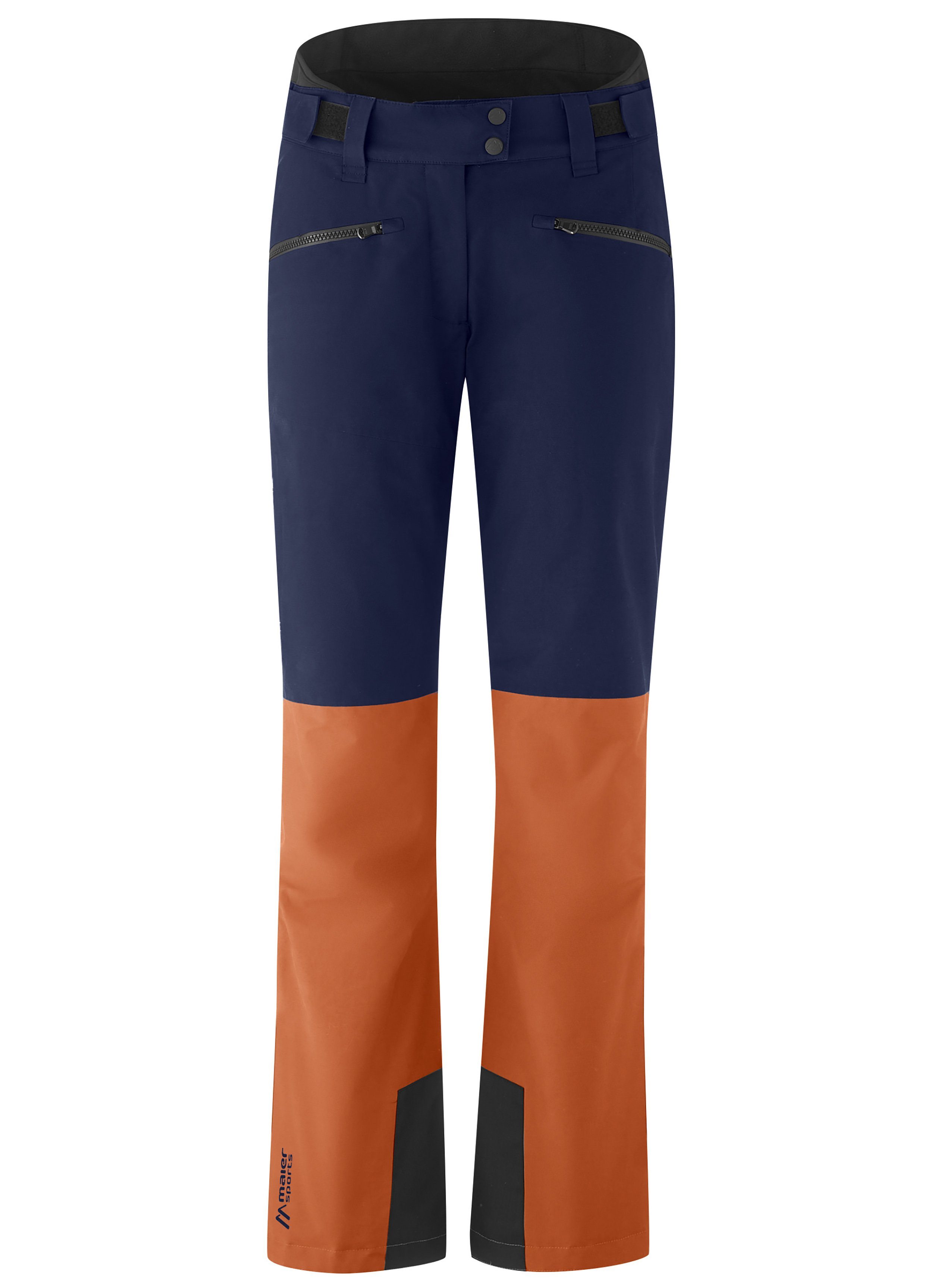 Maier Sports Skihose Backline Pants W Lässig geschnittene Skihose für Piste und Gelände rostbraun | Schneehosen