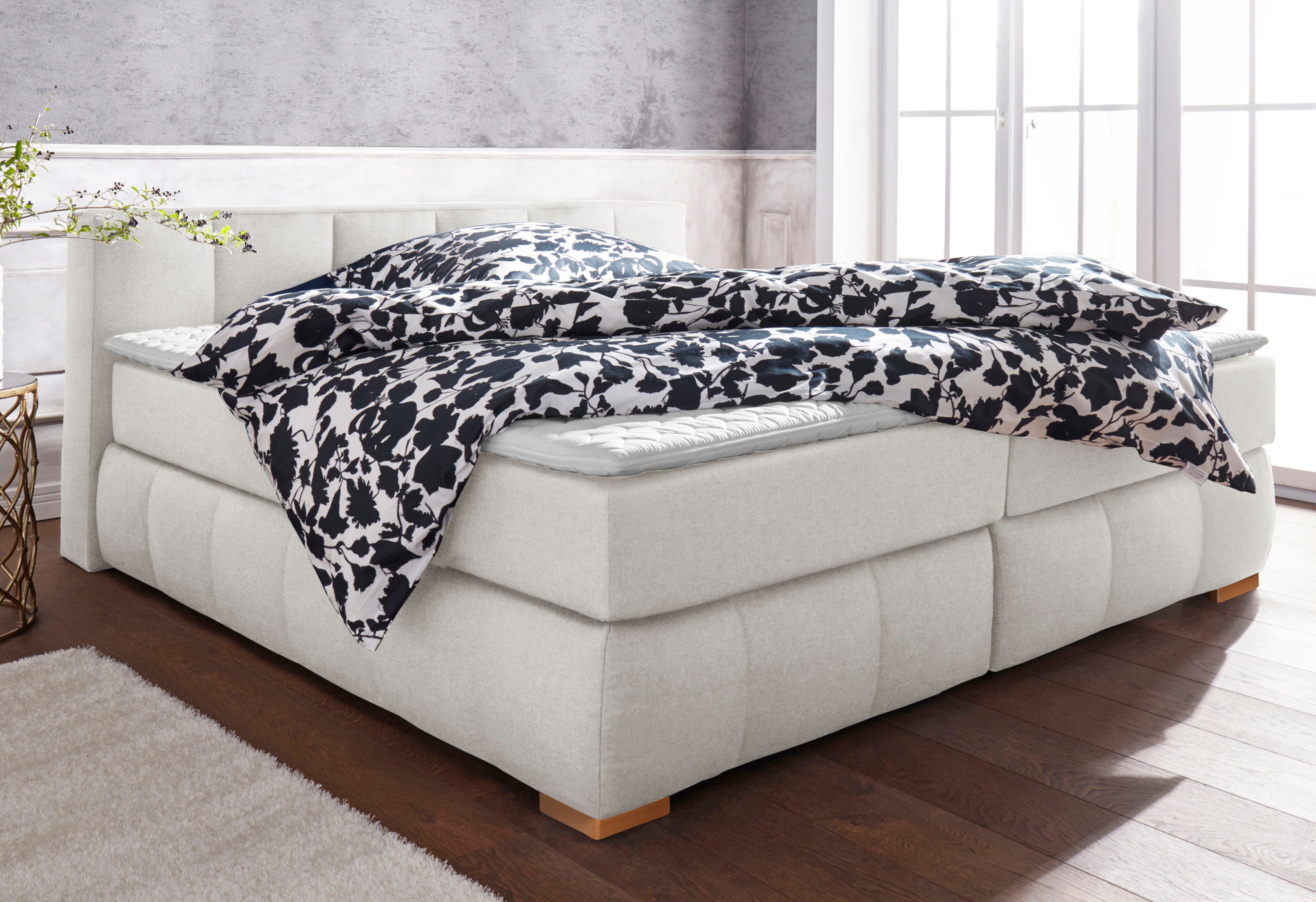 Home affaire Boxspringbett "Chelles" inkl. Kaltschaumtopper, in 5 Breiten u günstig online kaufen