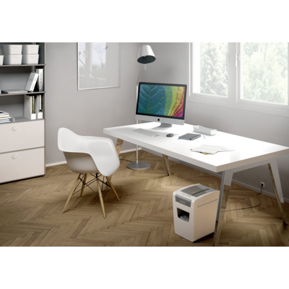 LEITZ Aktenvernichter Leitz IQ Slim Home Office P4 Aktenvernichter 10 Blatt Partikelschnitt – Bild 3 von 5