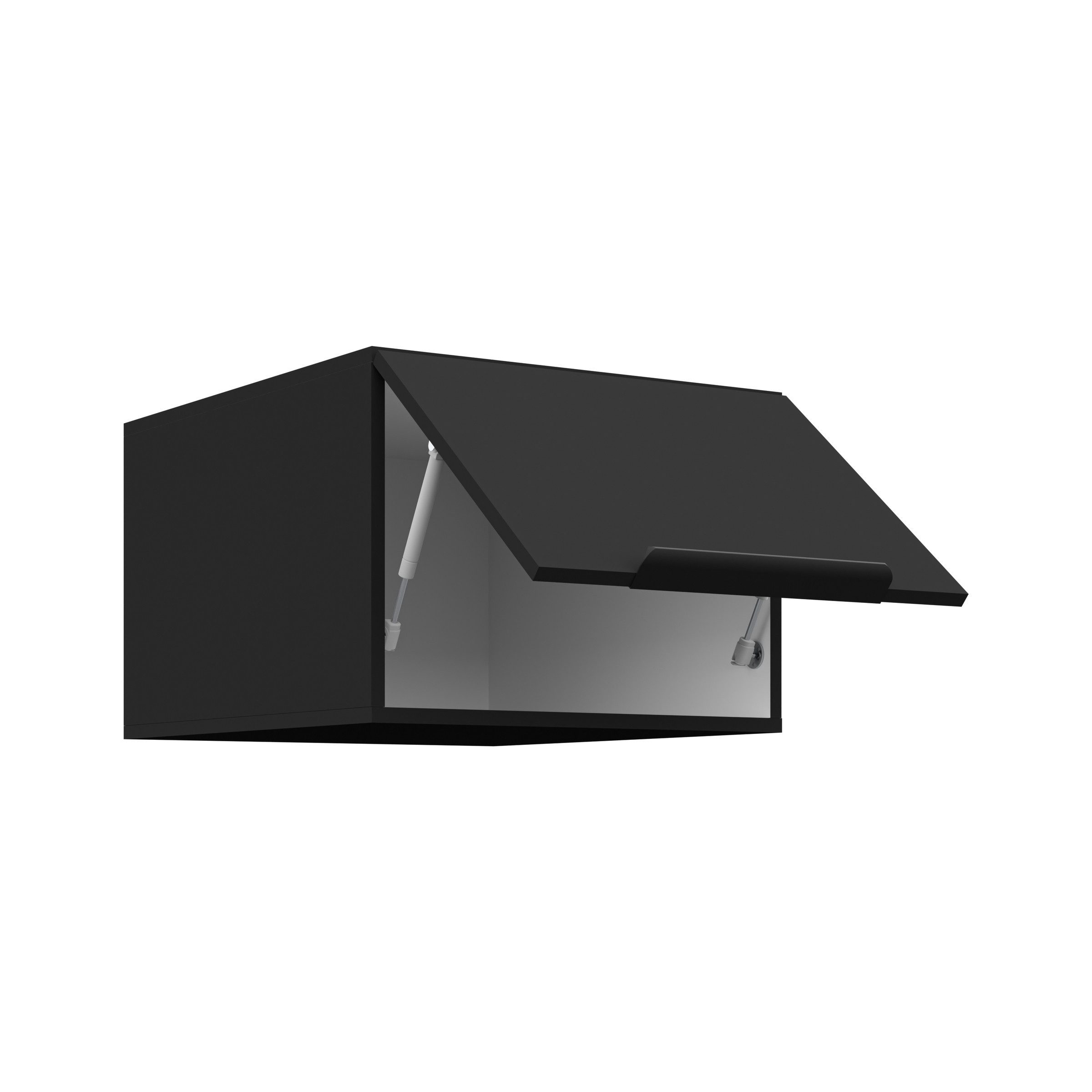 Küchen-Preisbombe Hochschrank Aufsatzschrank 50 cm Küche SIENA Schwarz Küch günstig online kaufen