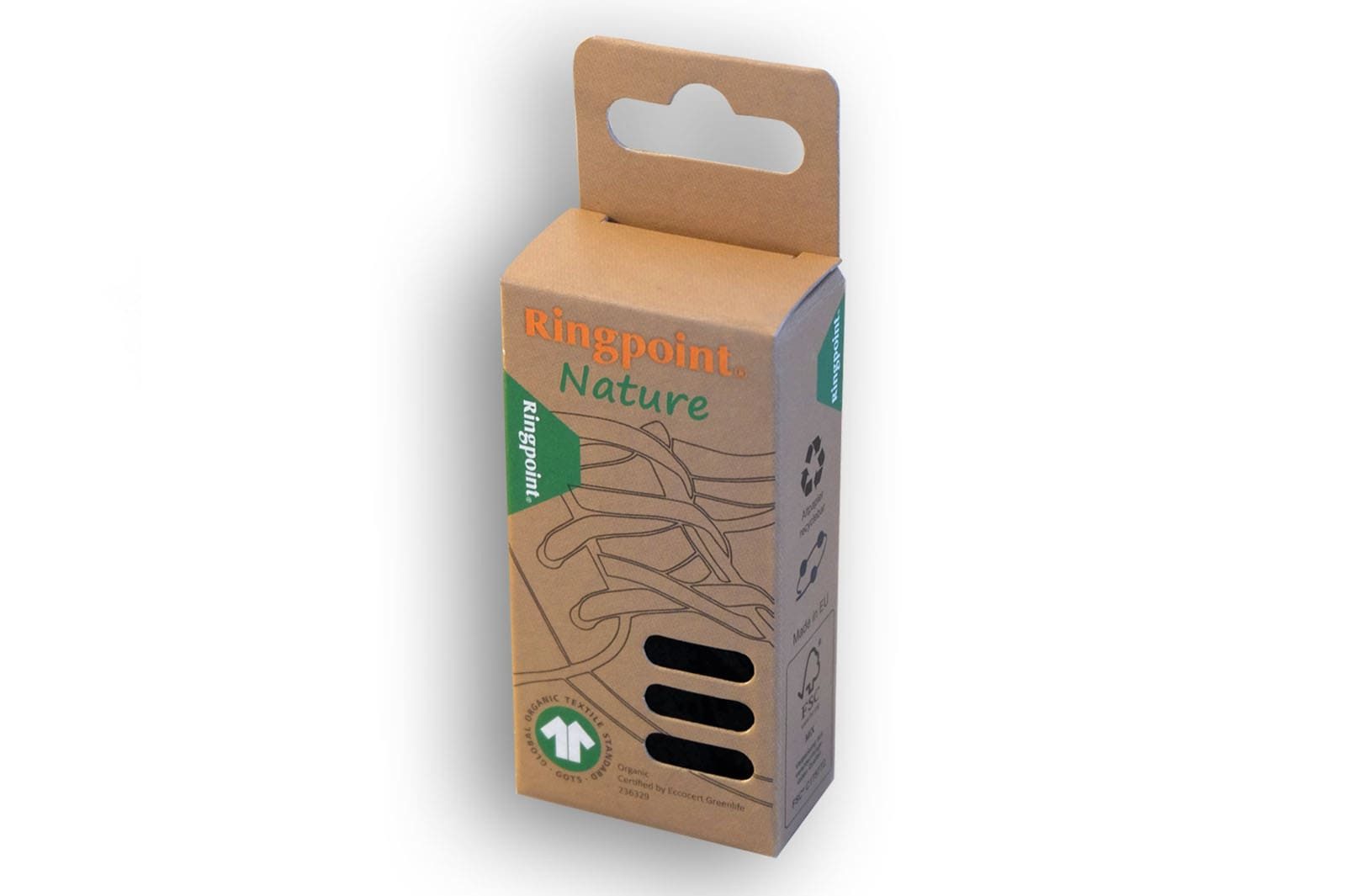 Ringpoint Schnürsenkel Bio-Rundsenkel dünn – Perfekt für feine Ösen & elegante Schuhe, 100 % biologisch abbaubar – inklusive umweltfreundlicher Enden