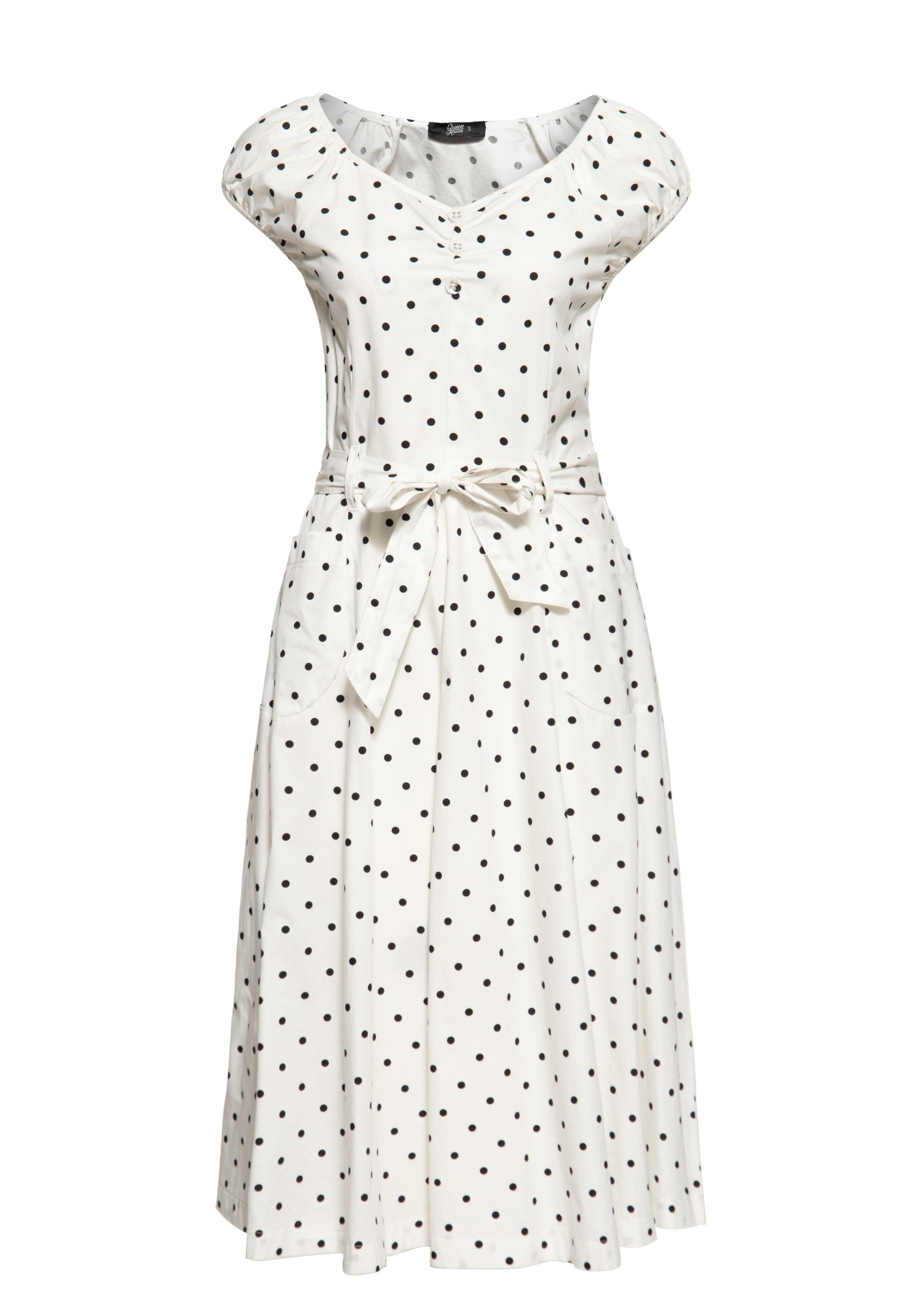 QueenKerosin Sommerkleid Mit Polka Dots All-over-Print