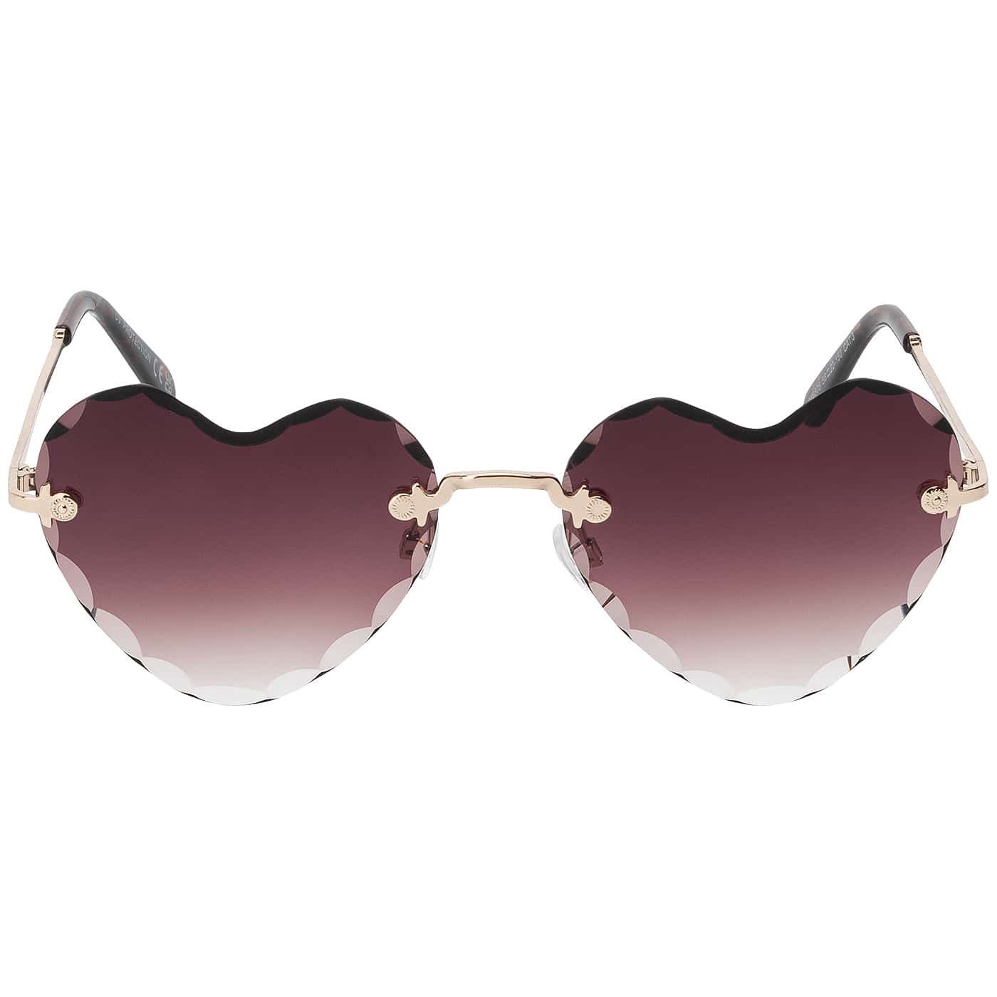 BEZLIT Eyewear Sonnenbrille Herz Form Designer Damen Sonnenbrille (1-St) mit bunten Linsen – Bild 2 von 3