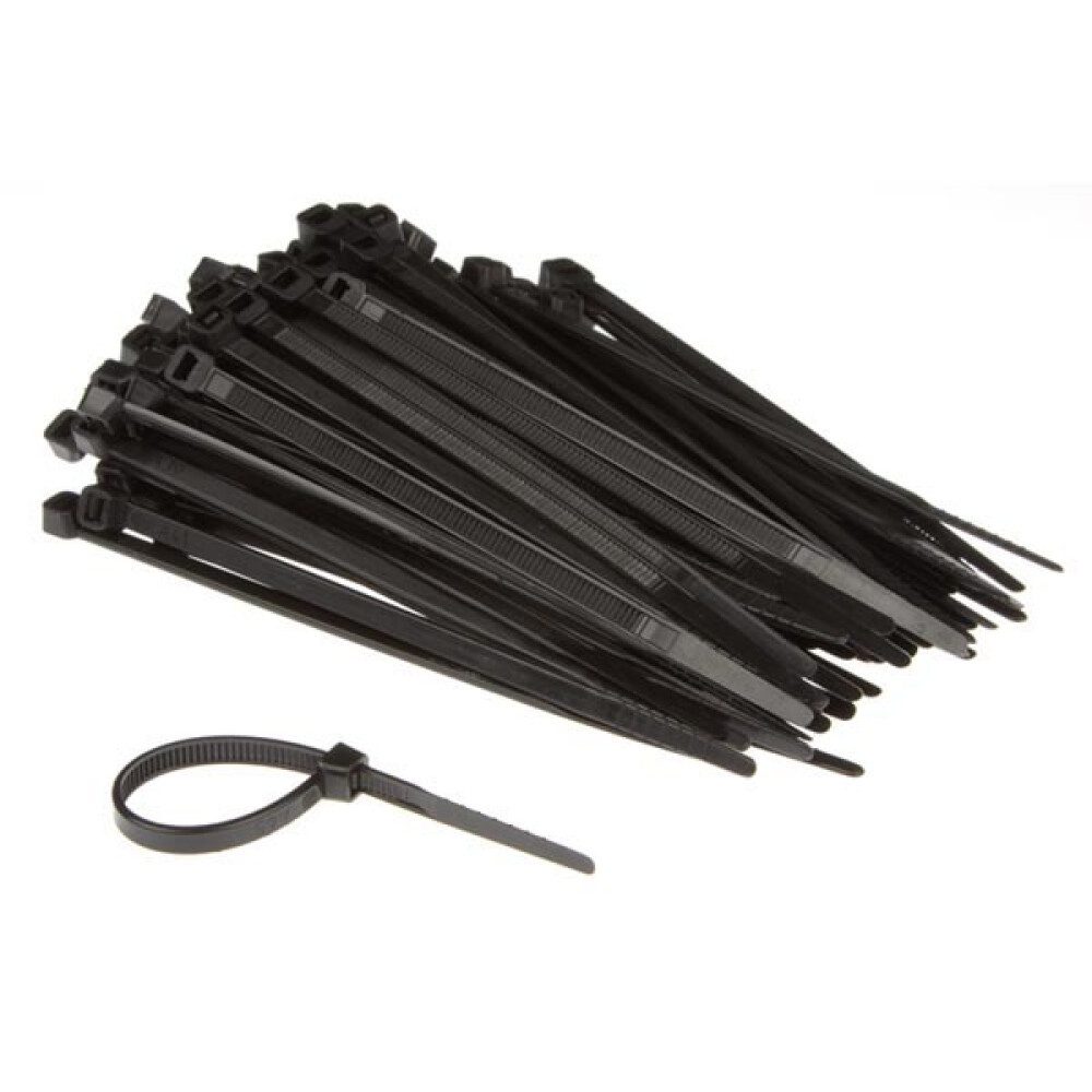 Kabelbinder NYLON-KABELBINDER-SET - 4.6 mm x 120 mm - SCHWARZ (100-tlg)