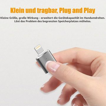 neue dawn 3 Stück USB A auf USB C OTG Adapter für iPhone Samsung iPad Android USB-Adapter Lightning, USB-C, USB Typ A zu USB-C, USB Typ A