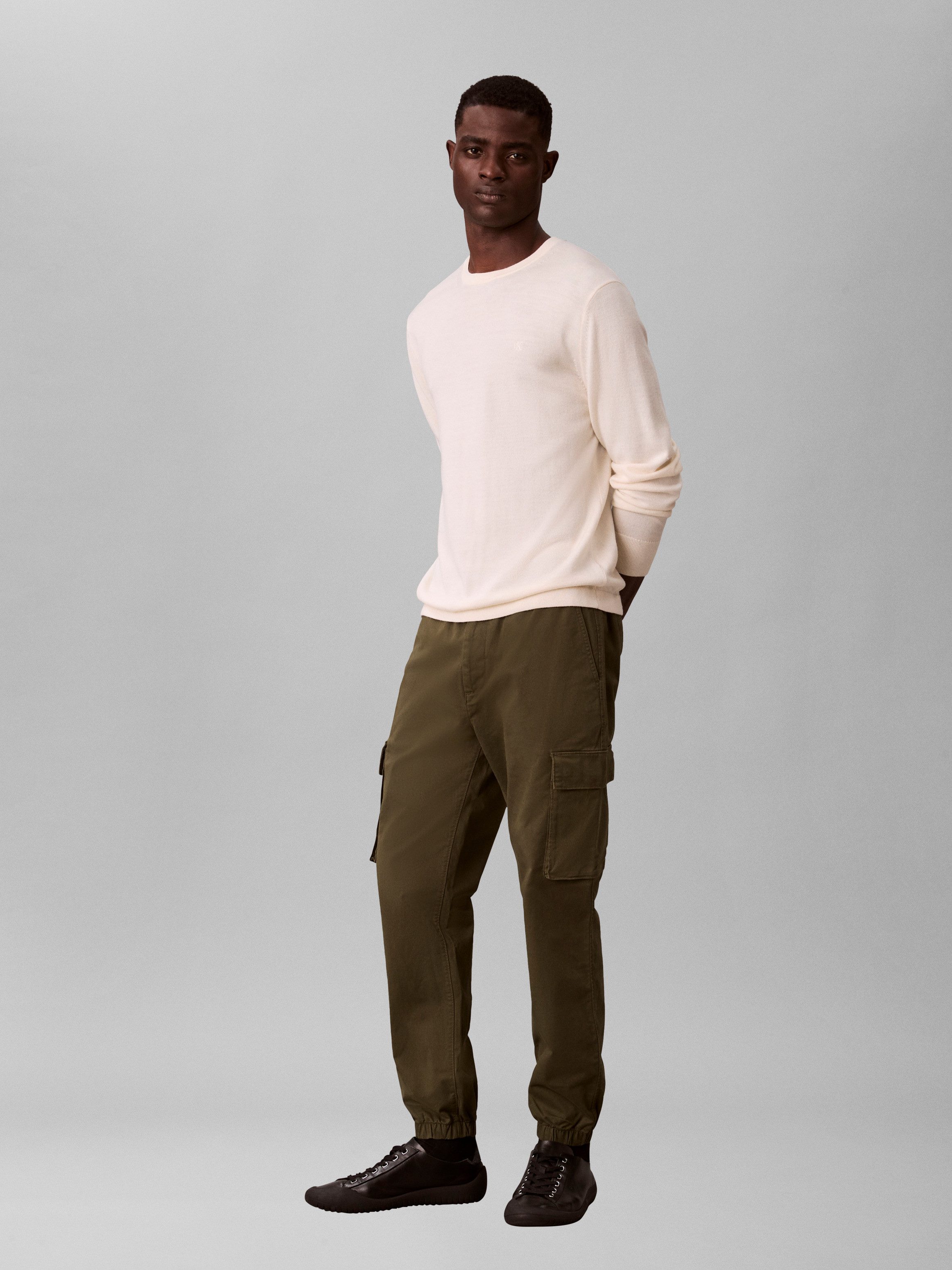 Calvin Klein Jeans Cargohose elastischer Bund, Skinny fit, Cargotaschen