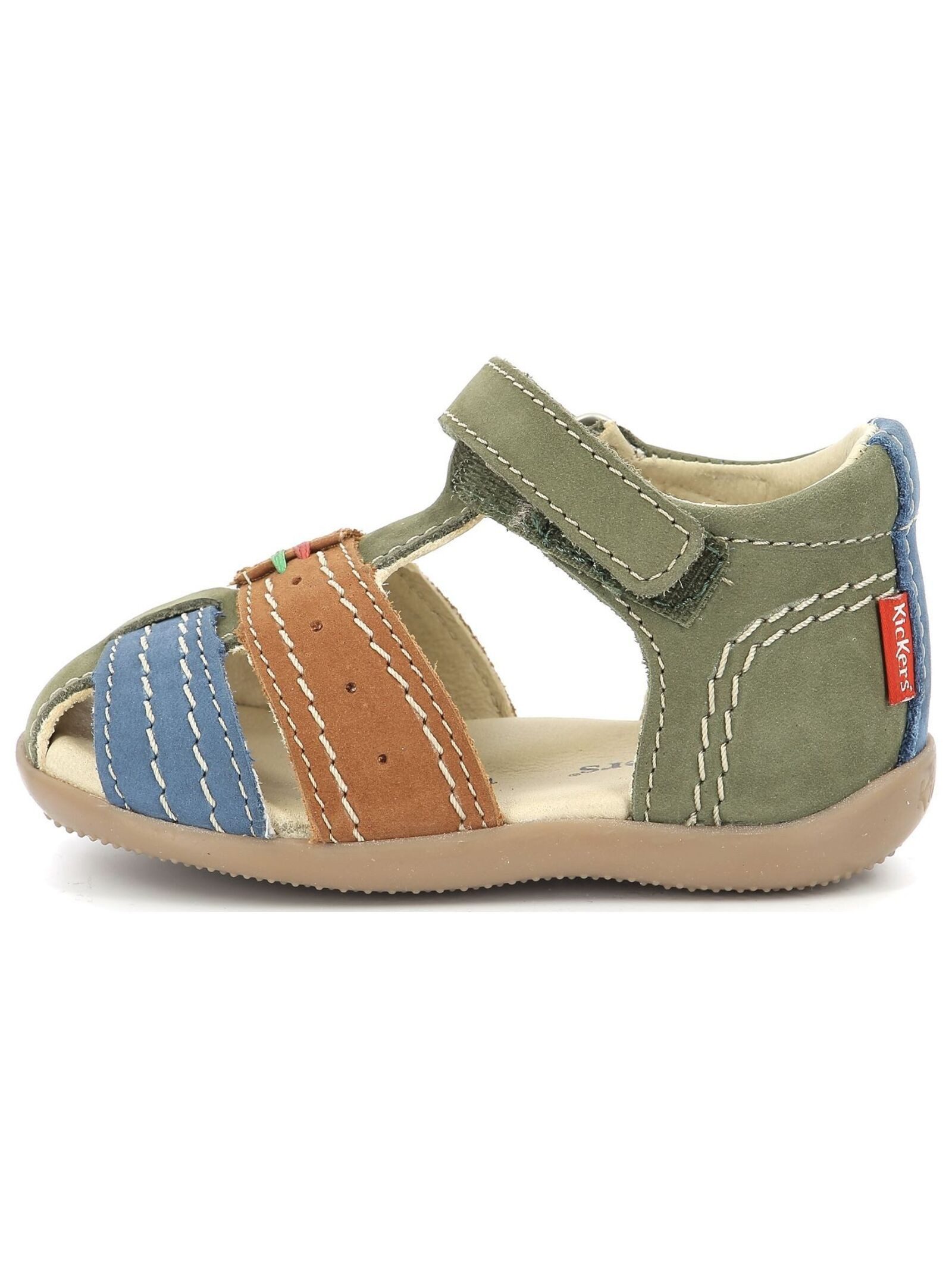 Kickers Sandalen Nubukleder . Riemchensandalette