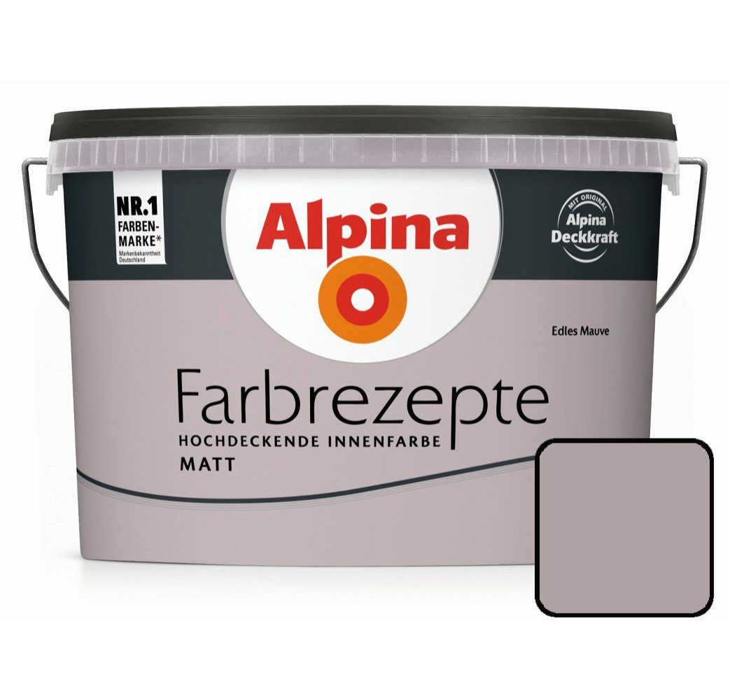 Alpina Wandfarbe Alpina Farbrezepte Edles Mauve matt 2,5 L