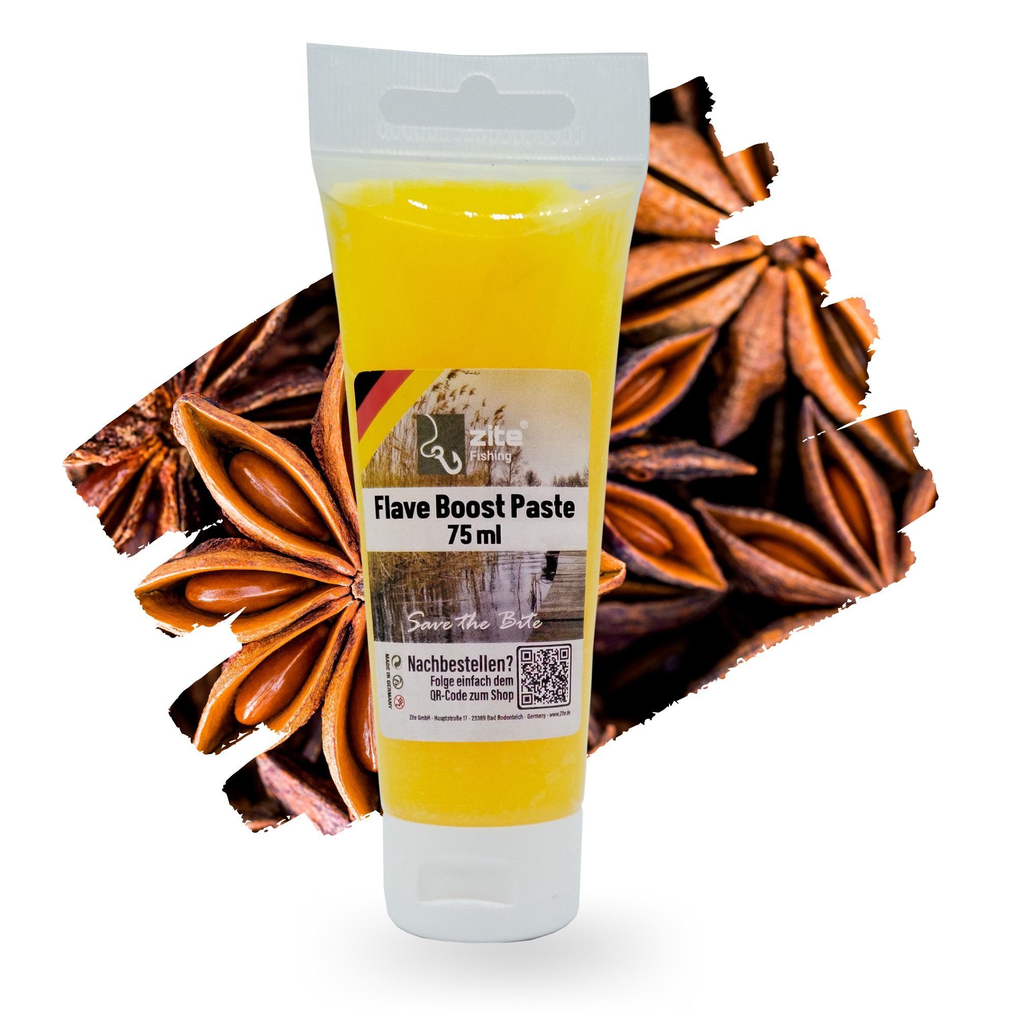 Fischlockstoff Flave Boost Paste 75ml - Lockstoff Knoblauch Anis Grundel